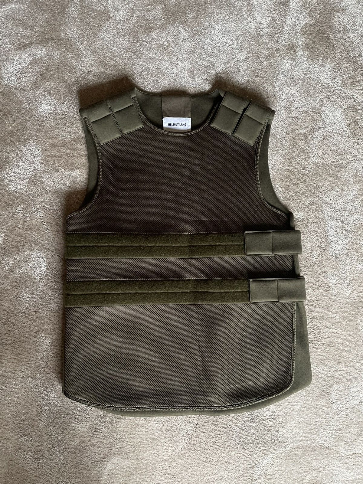 image of Helmut Lang Bullet Proof Vest in Khaki, Men's (Size Medium)