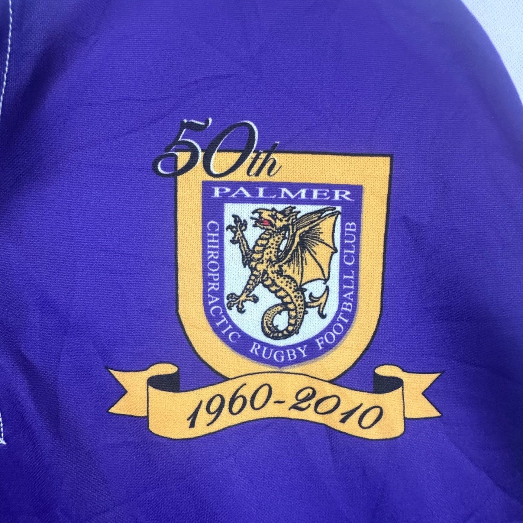 Vintage Palmer Rugby Shirt Mens 2XL 50th Anniversary 1960-2010 American Outfitters Rugby Shirt Polo Short Sleeve Solid Purple Mens 2XL Size US XXL / EU 58 / 5 - 5 Thumbnail