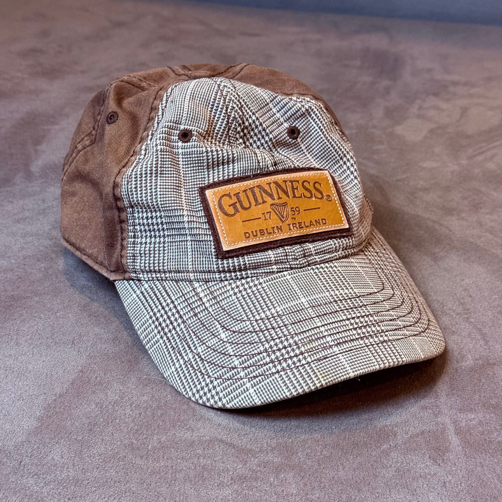 Other Guinness Baseball Cap Trucker Hat Tartan Plaid Patch Brown Size ONE SIZE - 1 Thumbnail