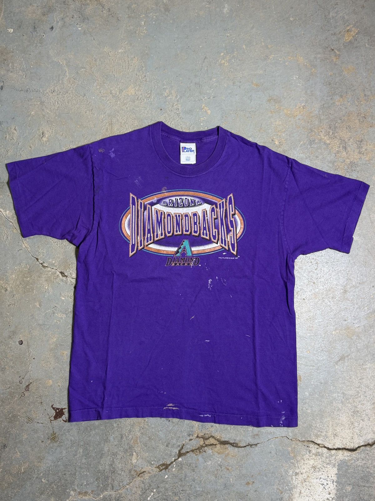 Pro Player Vintage Paint-Splattered 1997 Arizona Diamondbacks Tee Size US L / EU 52-54 / 3 - 1 Thumbnail