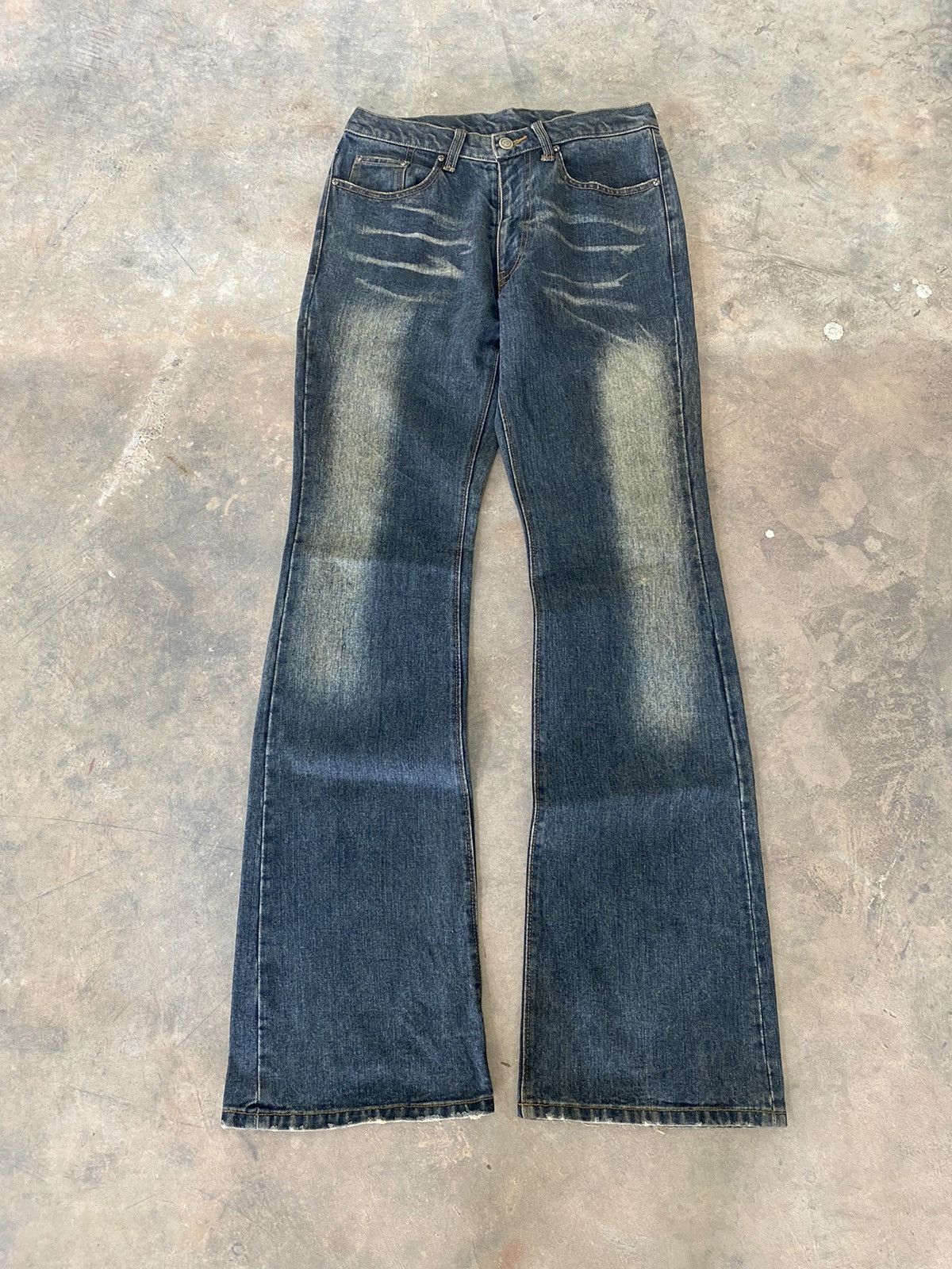 Hysteric Glamour × Japanese Brand × Le Grande Bleu (L.G.B.) Flare☠️ Custom Culture Flare Mudwash punk Grunge Lgb Japan Size US 29 - 1 Thumbnail