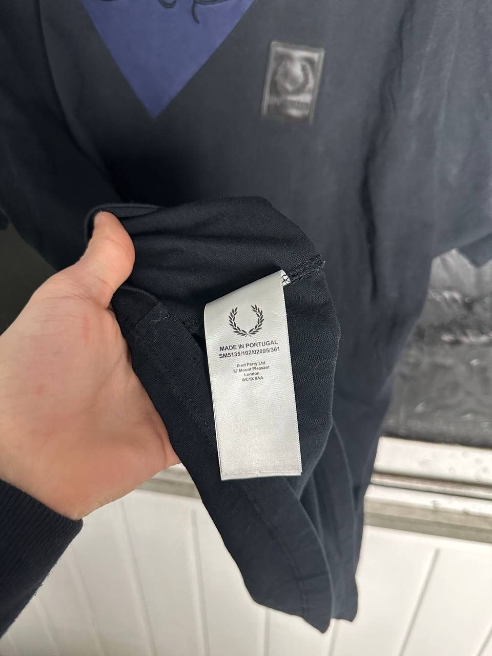 Fred Perry × Raf Simons Raf Simons X Fred Perry Black Raglan Sleeve T-shirt Size US XL / EU 56 / 4 - 5 Thumbnail