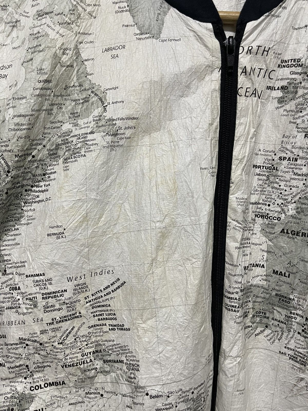 Other 90s KURT COBAIN STYLE MAPS JACKET BY LESLIE JORDAN Size US S / EU 44-46 / 1 - 6 Thumbnail