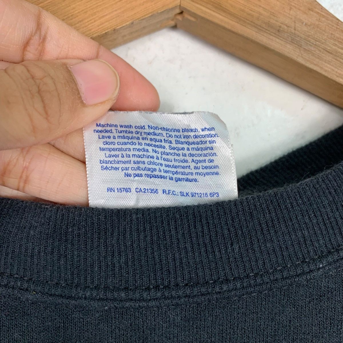 Hanes EXPERIENCE Keep it Real Life Big Logo Sweatshirts #0742-C34 Size US M / EU 48-50 / 2 - 14 Thumbnail