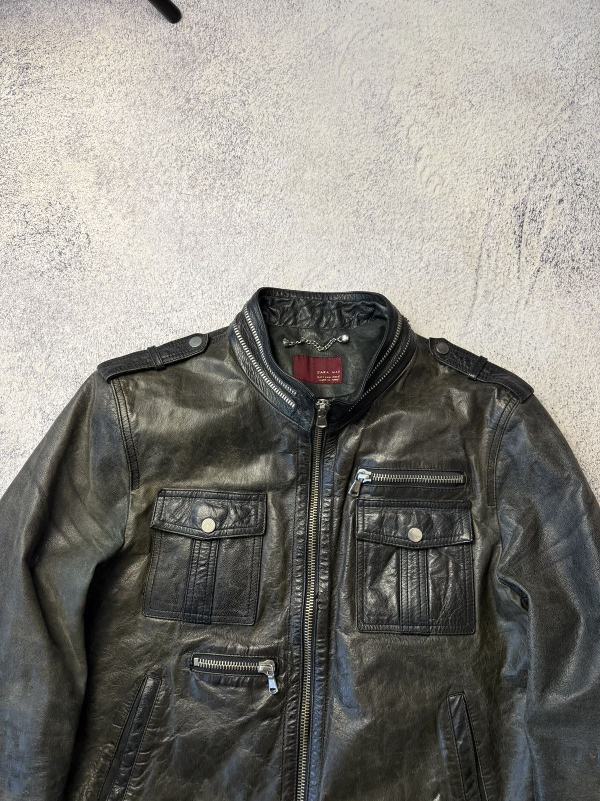 Leather Crazy True Vintage Cycle Rider Leather Jacket Biker Rare Y2K Size US L / EU 52-54 / 3 - 5 Thumbnail