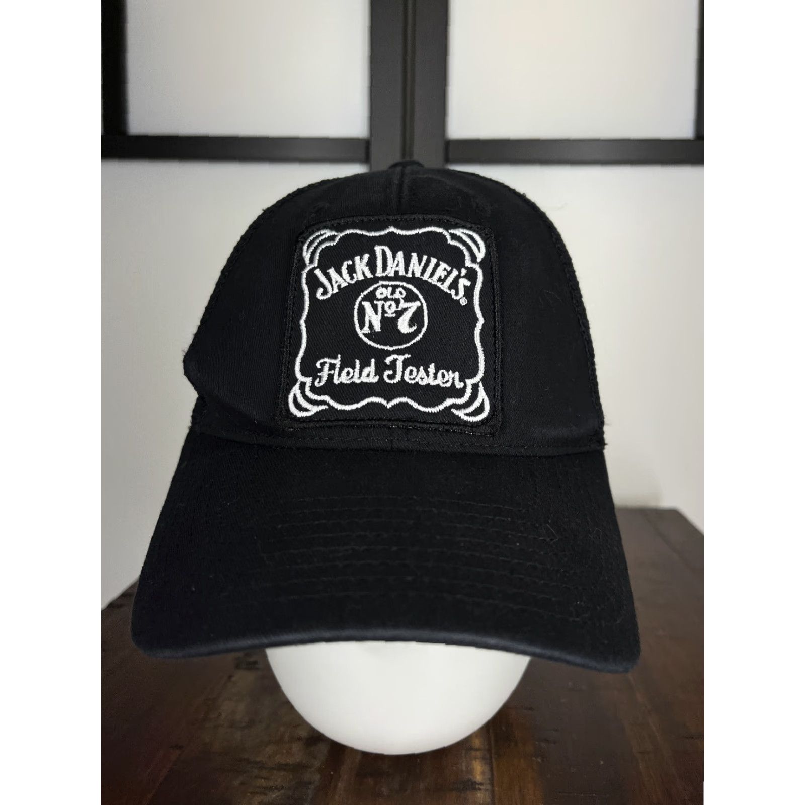 Vintage Jack Daniel's Hat Cap Trucker Adjustable One Size Adult Black Cotton Polyester Men Mens Cap Hat Size ONE SIZE - 2 Thumbnail