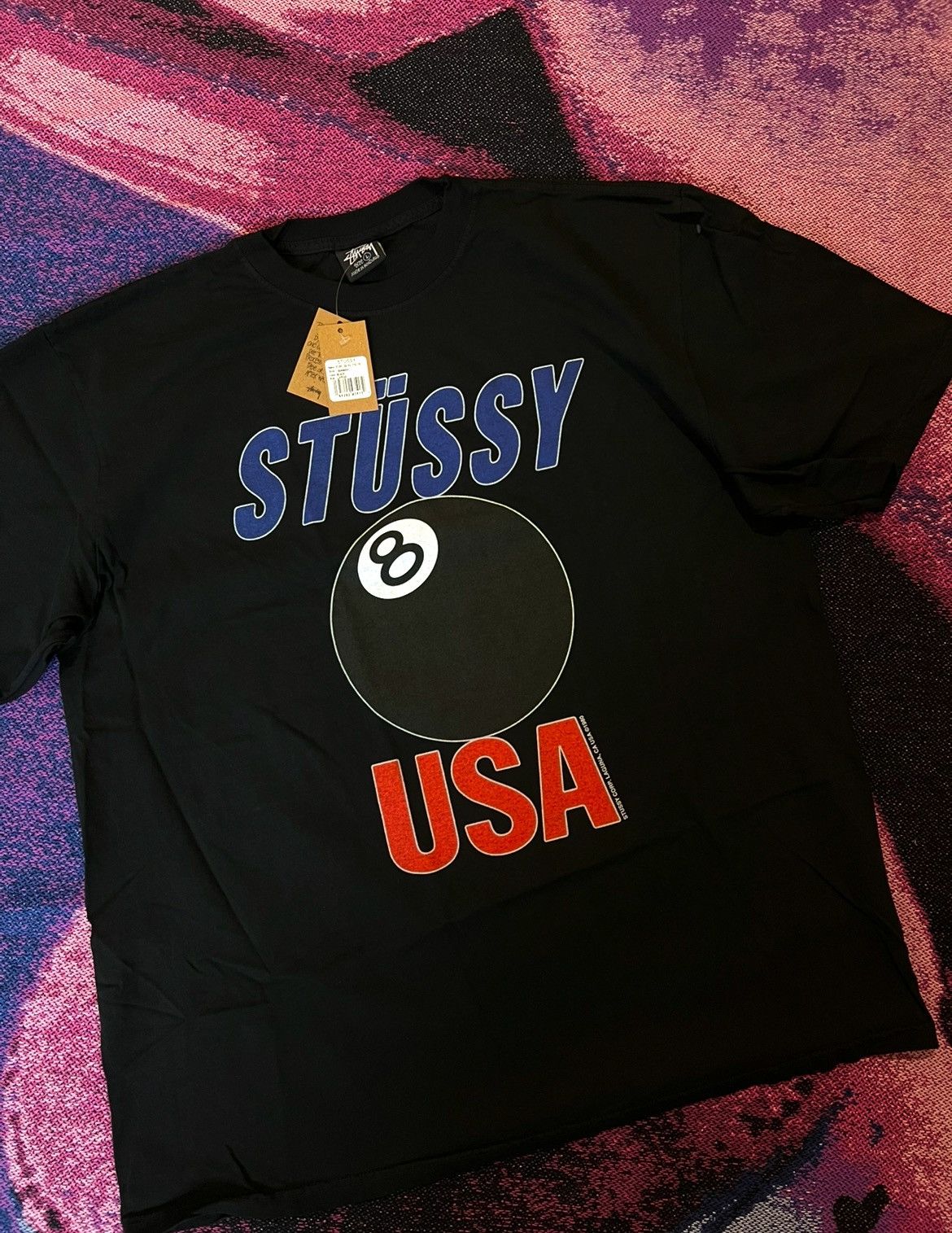 Stussy Stussy 8ball USA Tshirt Size US L / EU 52-54 / 3 - 1 Thumbnail