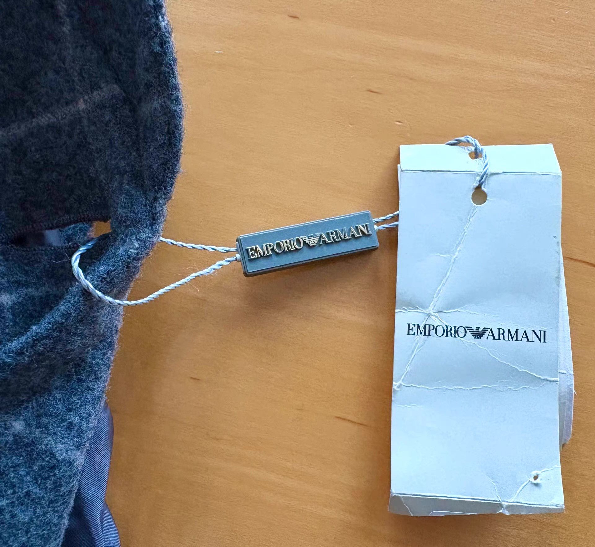 Emporio Armani Emporio Armani Women's Grey Wool-Blend Blazer Ｑ21 Size L / US 10 / IT 46 - 4 Thumbnail