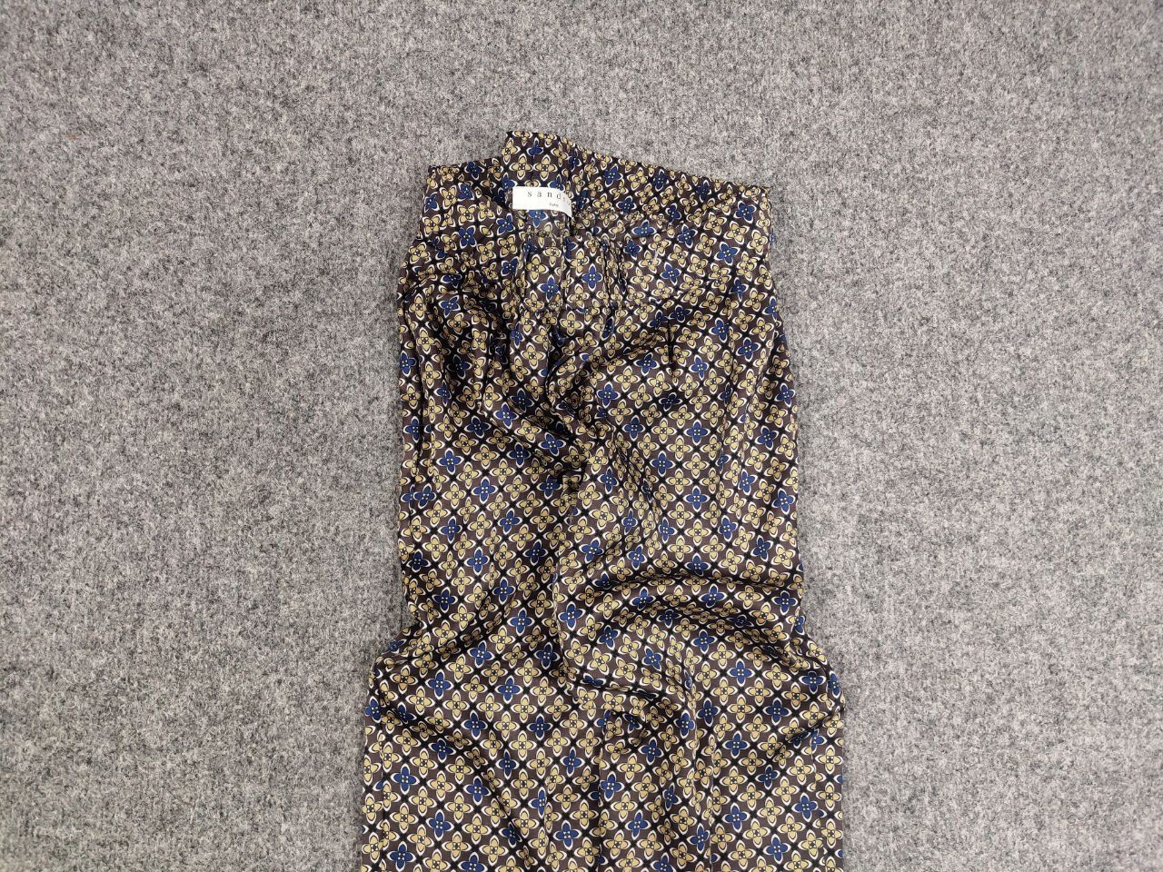Sandro Sandro Dany Trouser Pants in Floral Print Dark Brown Tan Size 34" / US 12 / IT 48 - 4 Thumbnail