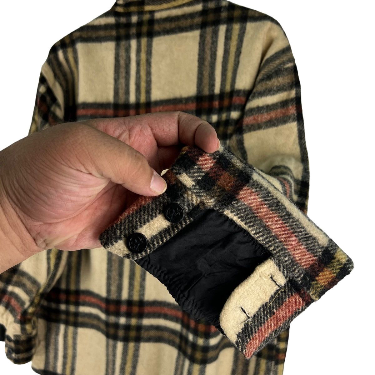 Flannel × Japanese Brand × Vintage 🔥VINTAGE WOOL FLANNEL JACKET BREWSTER TARTAN DESIGN Size US L / EU 52-54 / 3 - 7 Thumbnail
