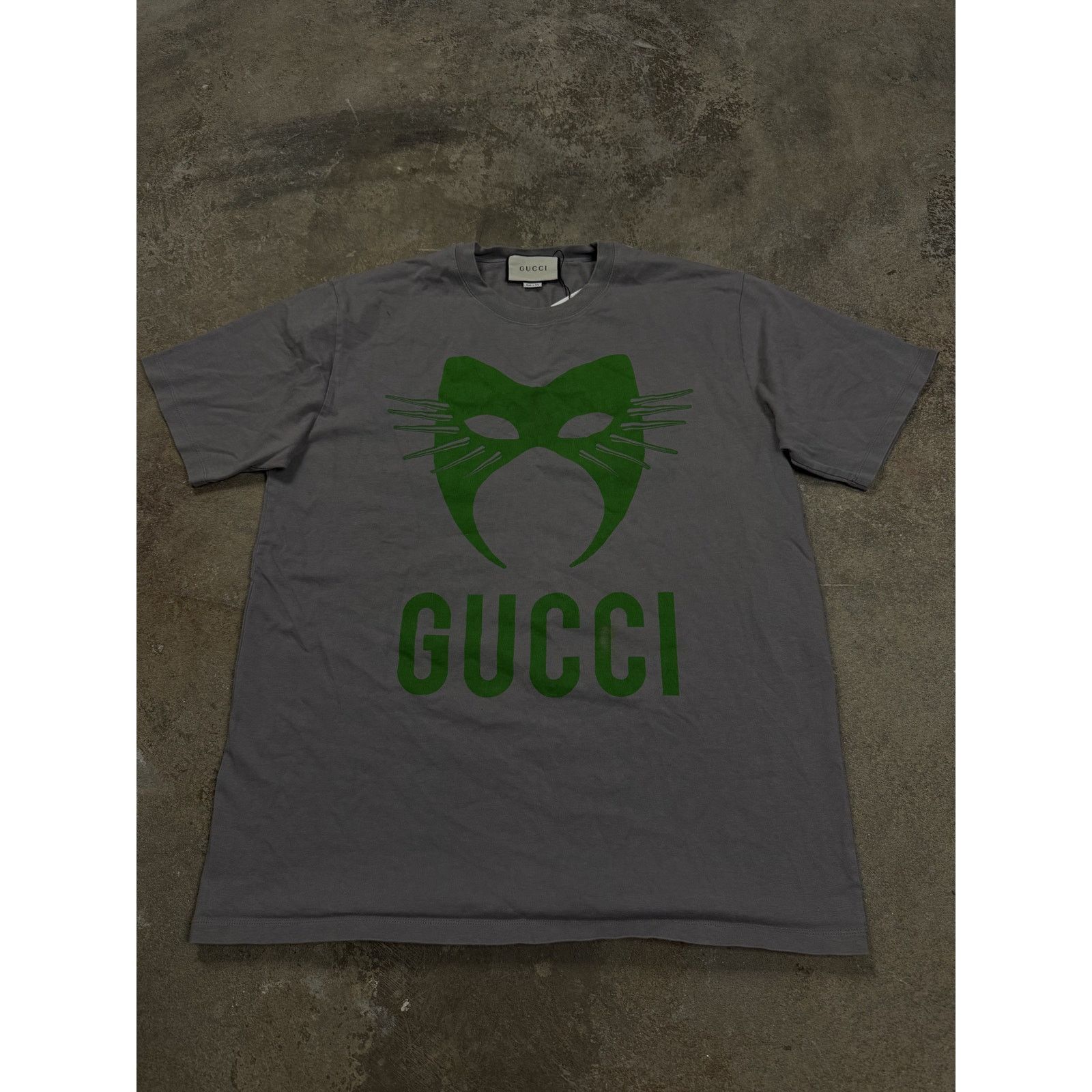 Gucci Gucci Tee Grey Green Used XL Size US XL / EU 56 / 4 - 1 Thumbnail