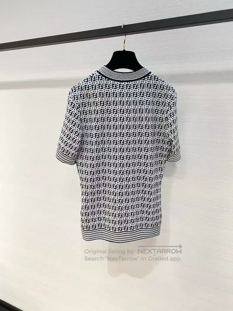 Fendi Fendi Logo Knit Short Sleeve Size XS / US 0-2 / IT 36-38 - 2 Thumbnail