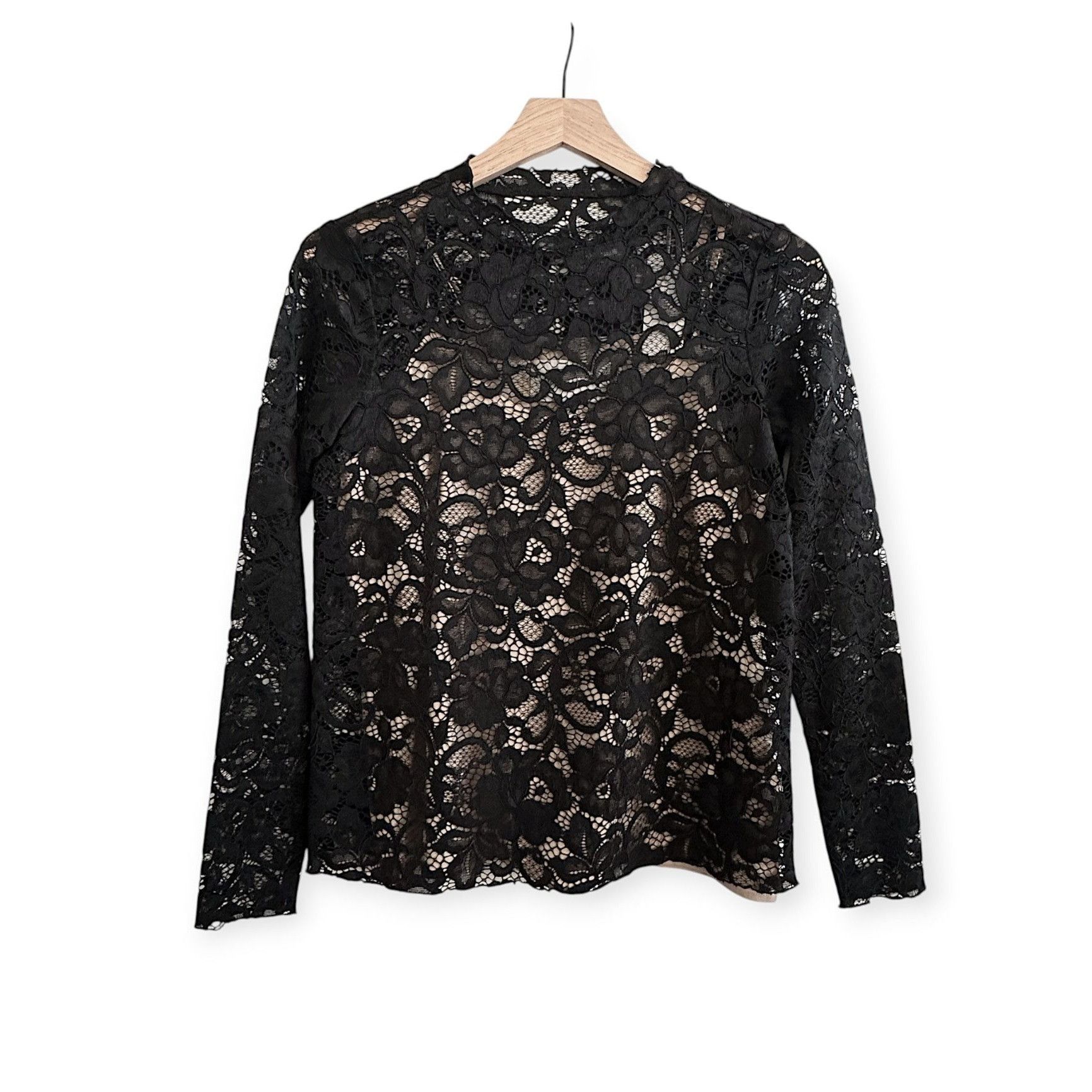 Brochu Walker Brochu Walker Donne Crewneck Floral Lace Top Black Size XS Size XS / US 0-2 / IT 36-38 - 1 Thumbnail