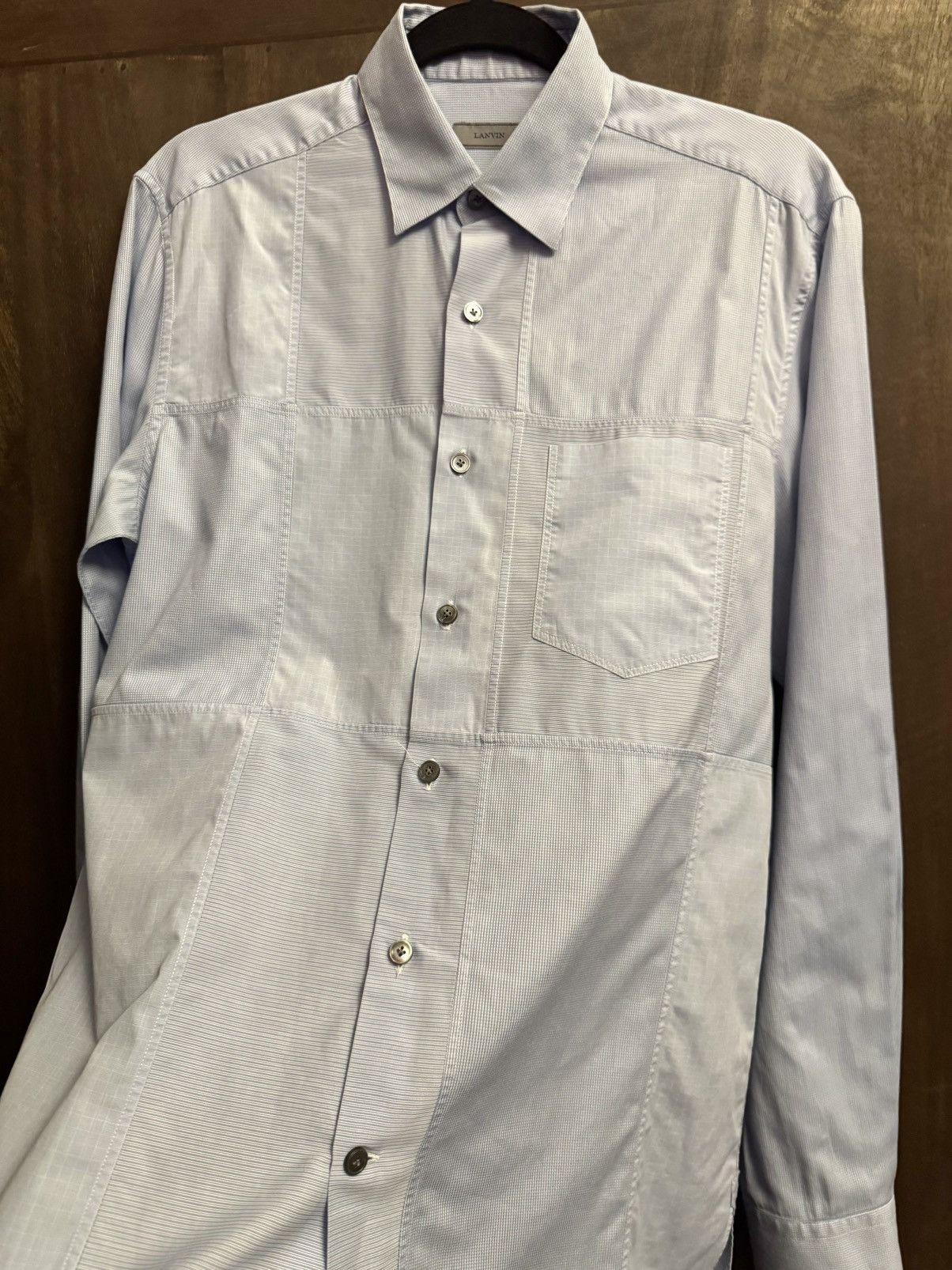 Lanvin Lanvin patchwork office shirt 37 men relax fit Size US XS / EU 42 / 0 - 4 Thumbnail