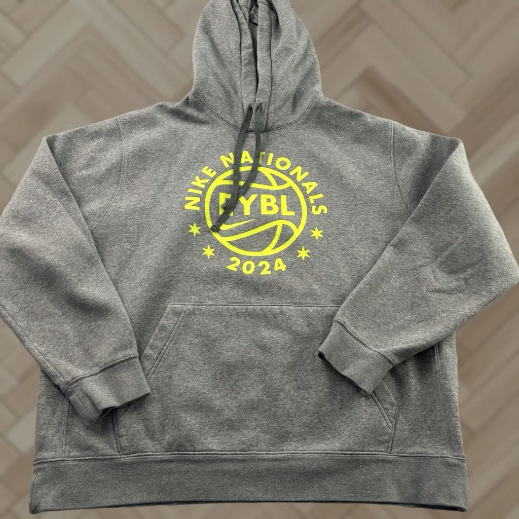 Nike Nike EYBL Nationals Hoodie Mens XL Gray Sweatshirt Pullover Size US XL / EU 56 / 4 - 1 Thumbnail