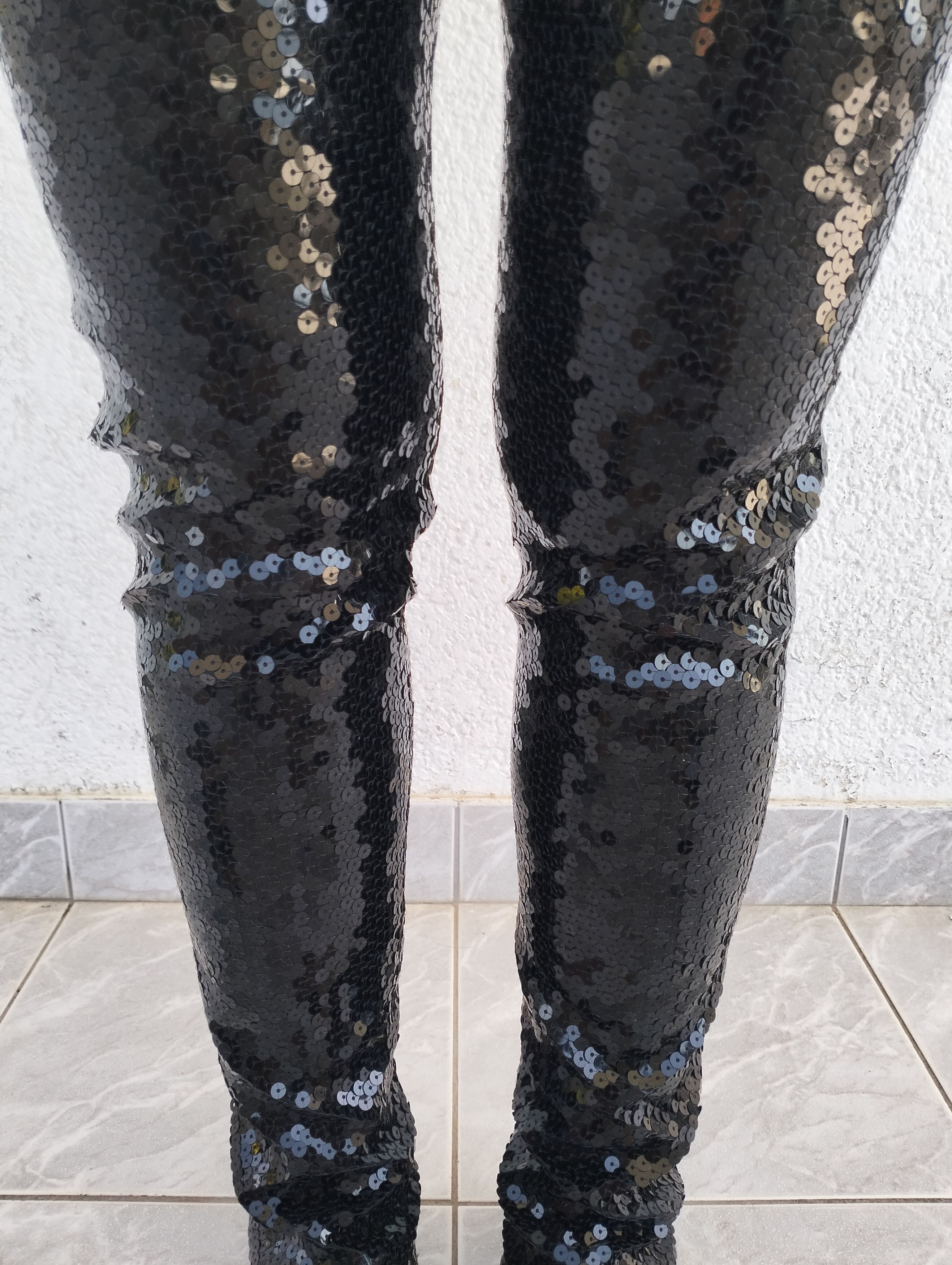Jean Paul Gaultier Sequin trousers with ankle zippers Size 28" / US 6 / IT 42 - 11 Thumbnail