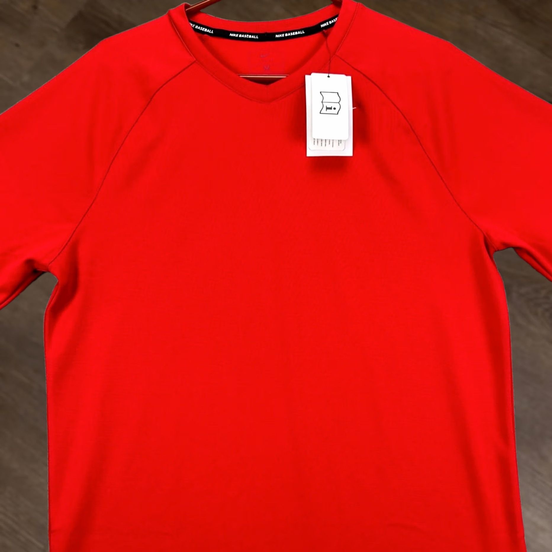 Nike Nike Baseball T-Shirt Mens V-Neck Short Sleeve Red Medium Size US M / EU 48-50 / 2 - 1 Thumbnail