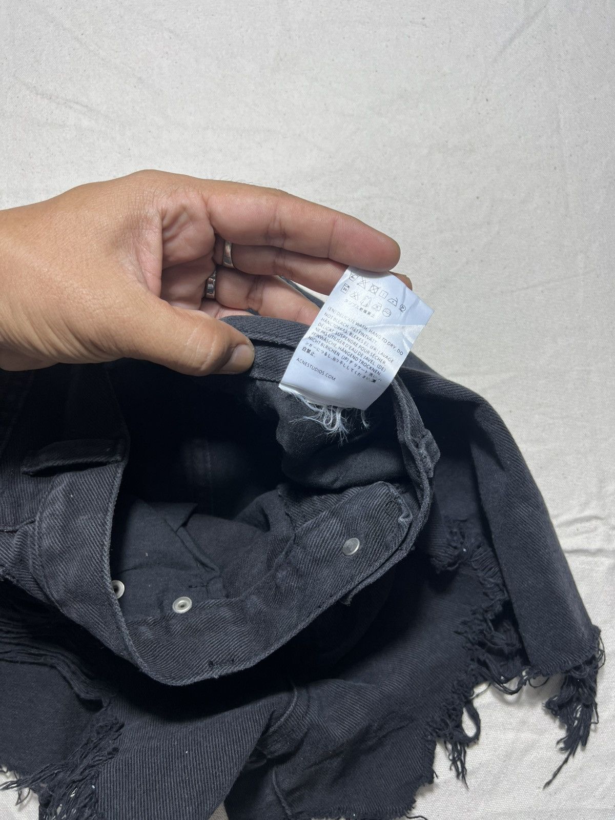 Acne Studios Acne Studios high-waisted distressed denim shorts Size 27" / US 4 / IT 40 - 10 Thumbnail