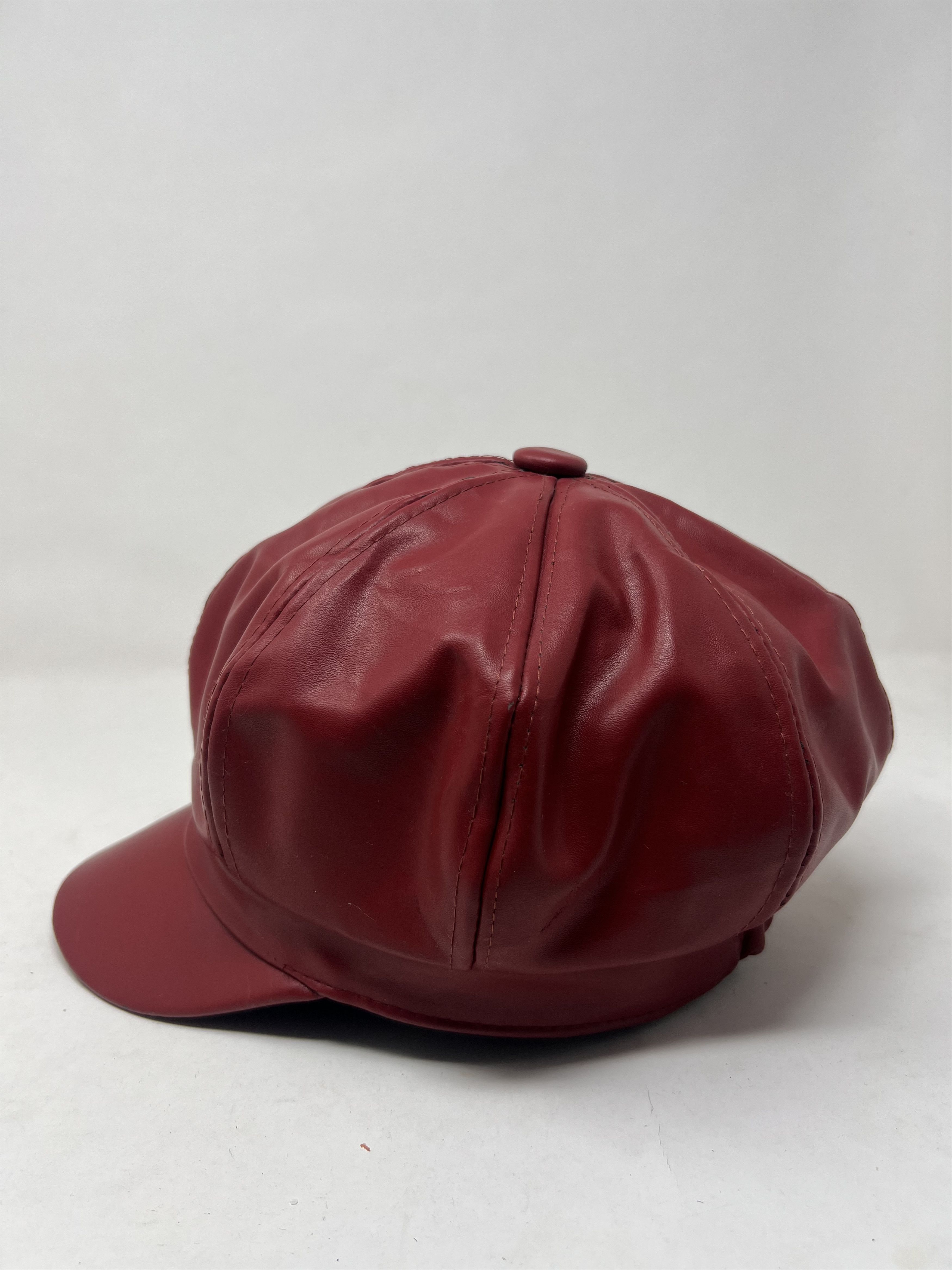 Vintage Vintage Leather Newsboy Retro Hat Size ONE SIZE - 3 Thumbnail