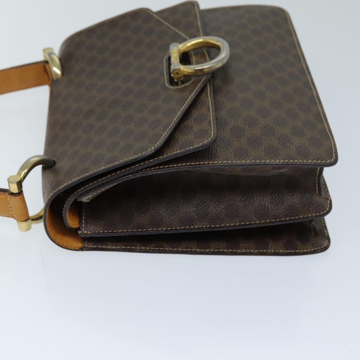 Celine CELINE Macadam Canvas Hand Bag Pvc Brown Size ONE SIZE - 5 Thumbnail