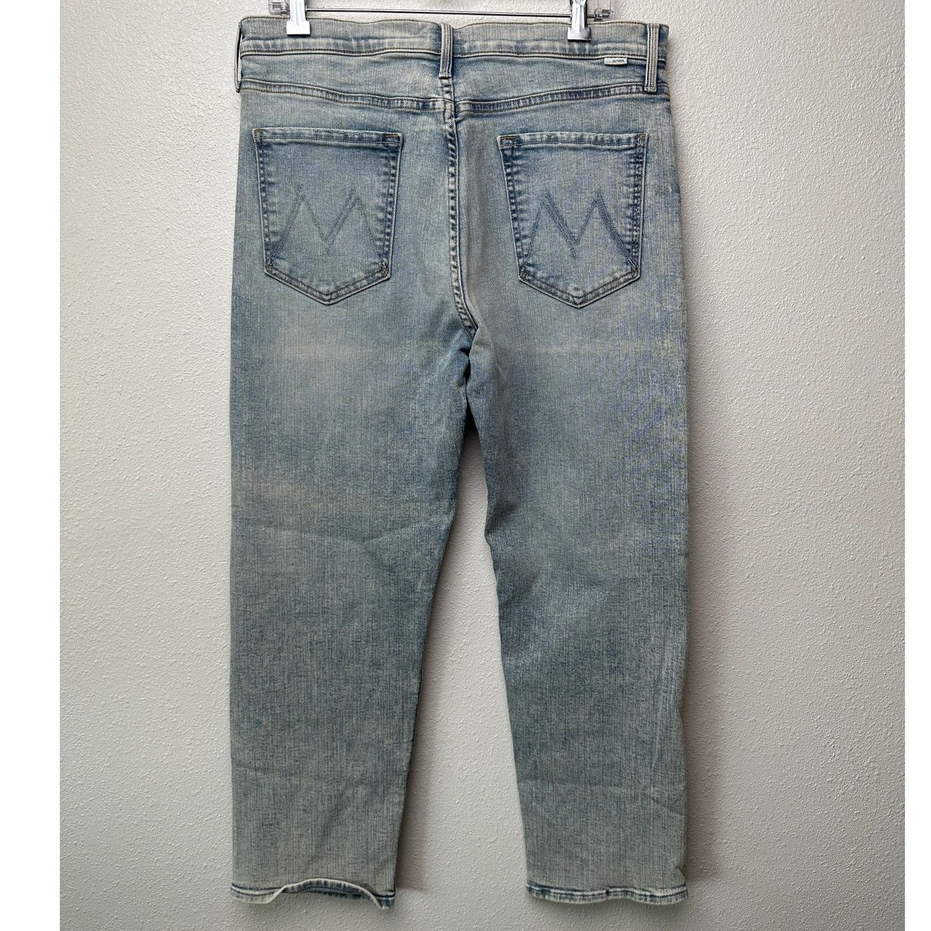Other Mother Tomcat Straight Jeans Blue 33 Button Marrakesh Days Size 33" - 6 Thumbnail