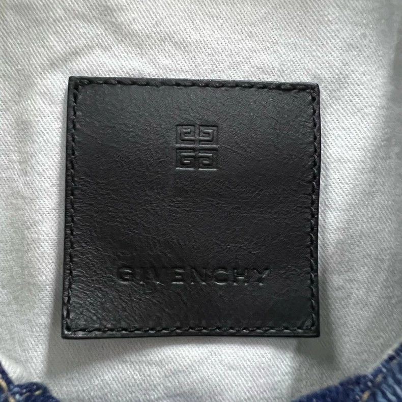 Givenchy Givenchy All-Over Logo Single-Breasted Denim Jacket Size US S / EU 44-46 / 1 - 3 Thumbnail