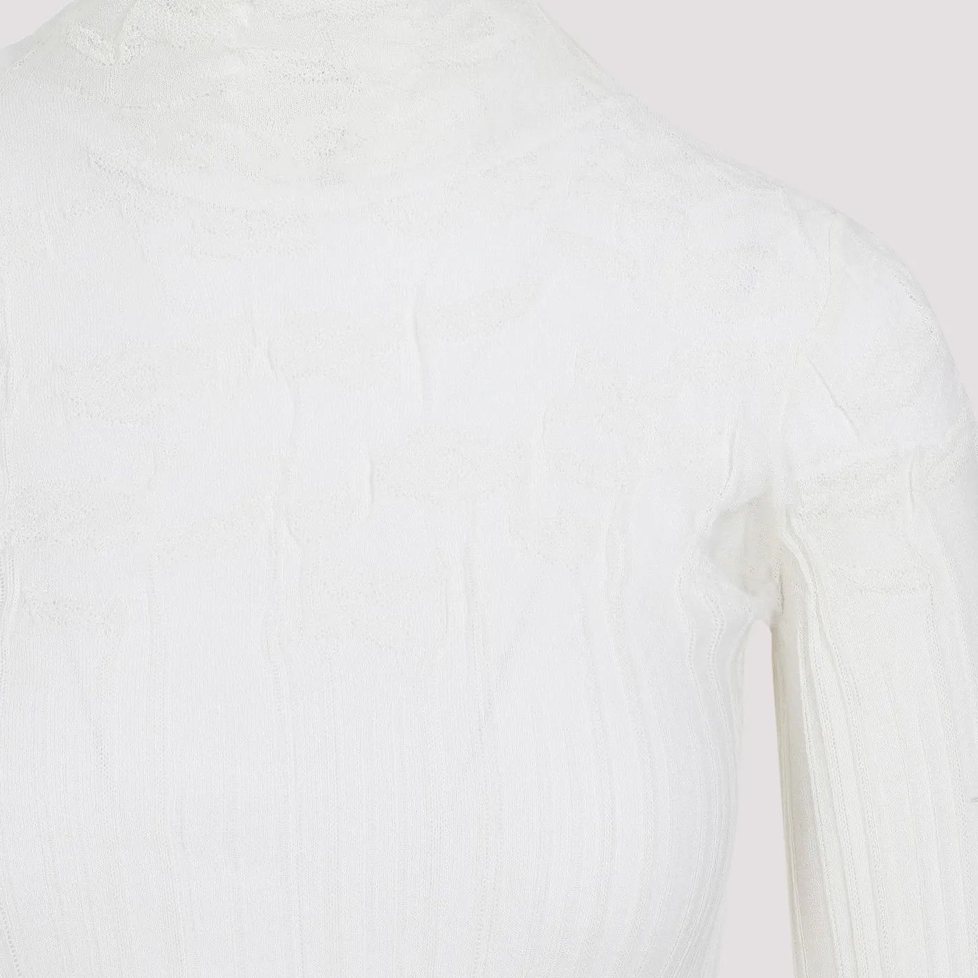 Bottega Veneta o1loc1c0424 668702 Jumper in White Size US M / EU 48-50 / 2 - 2 Thumbnail