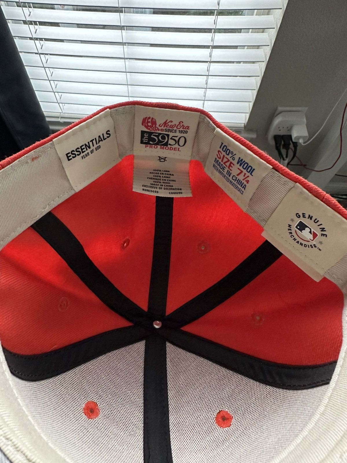 Fear of God Orange Fear of God New Era Fitted Size ONE SIZE - 3 Thumbnail