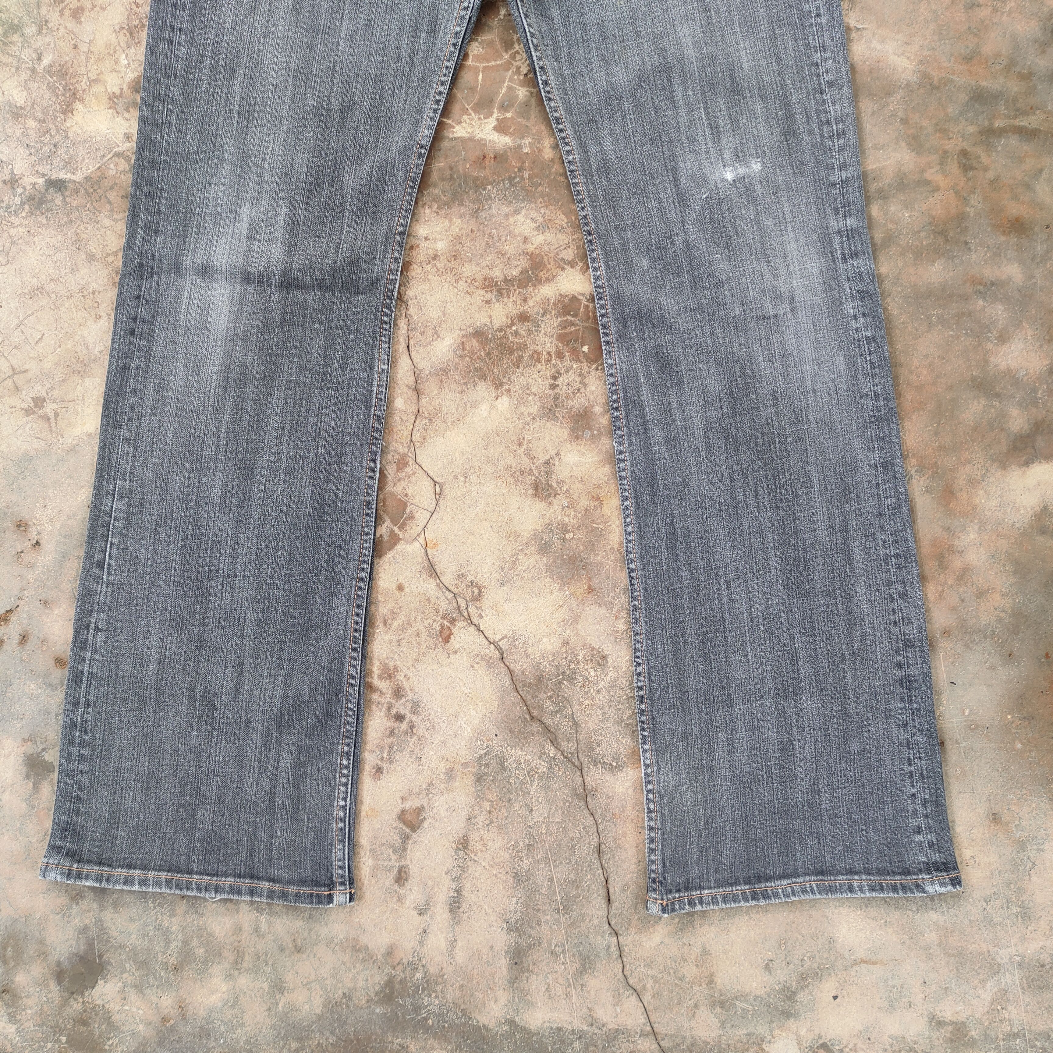 Japanese Brand FLARE Vintage japanese faded black denim jeans pants Size US 32 / EU 48 - 4 Thumbnail