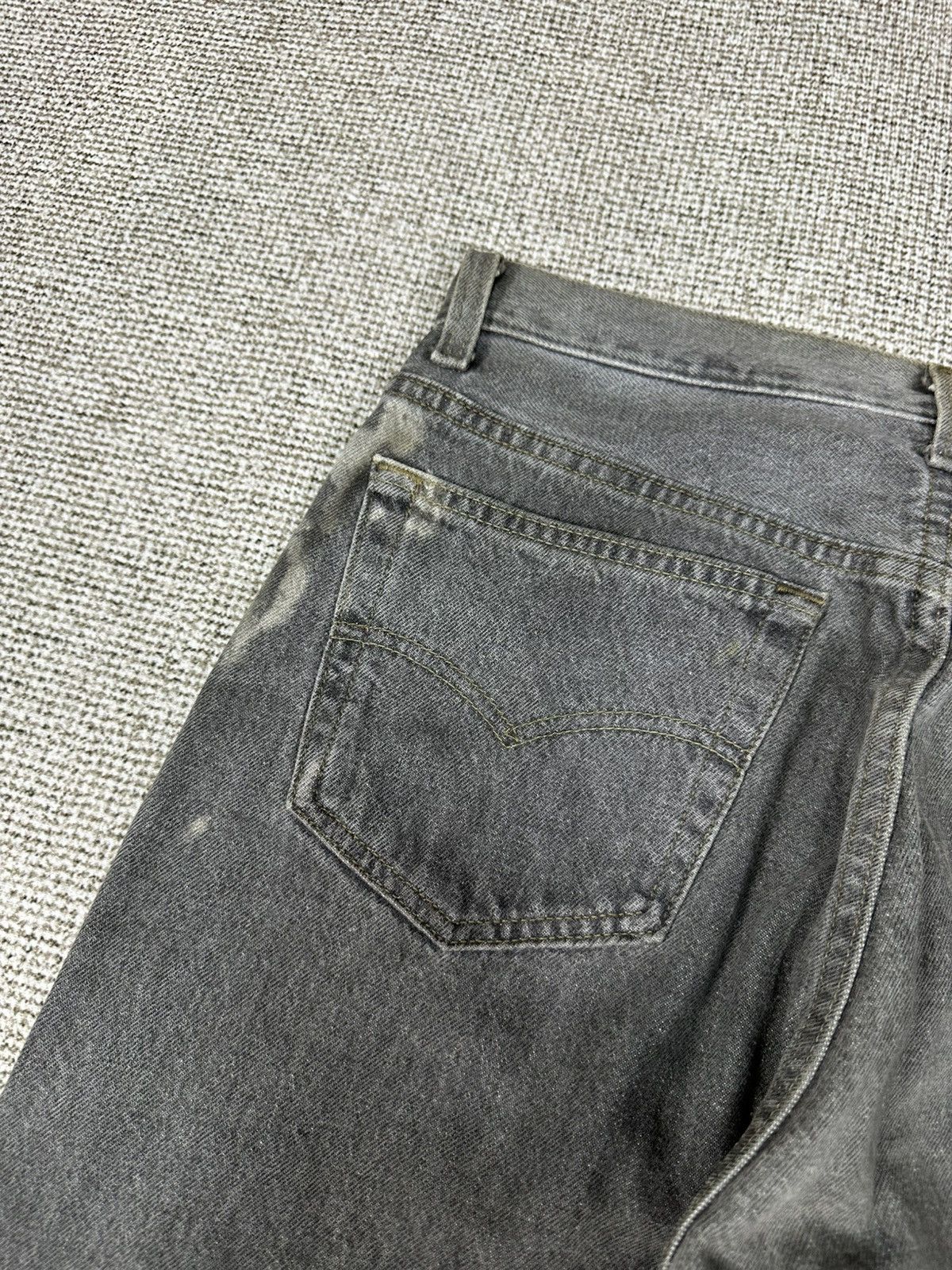 Levi's 90s Levis 501 Usa Grey Bleach Effect W30 D760 Size US 30 / EU 46 - 6 Thumbnail