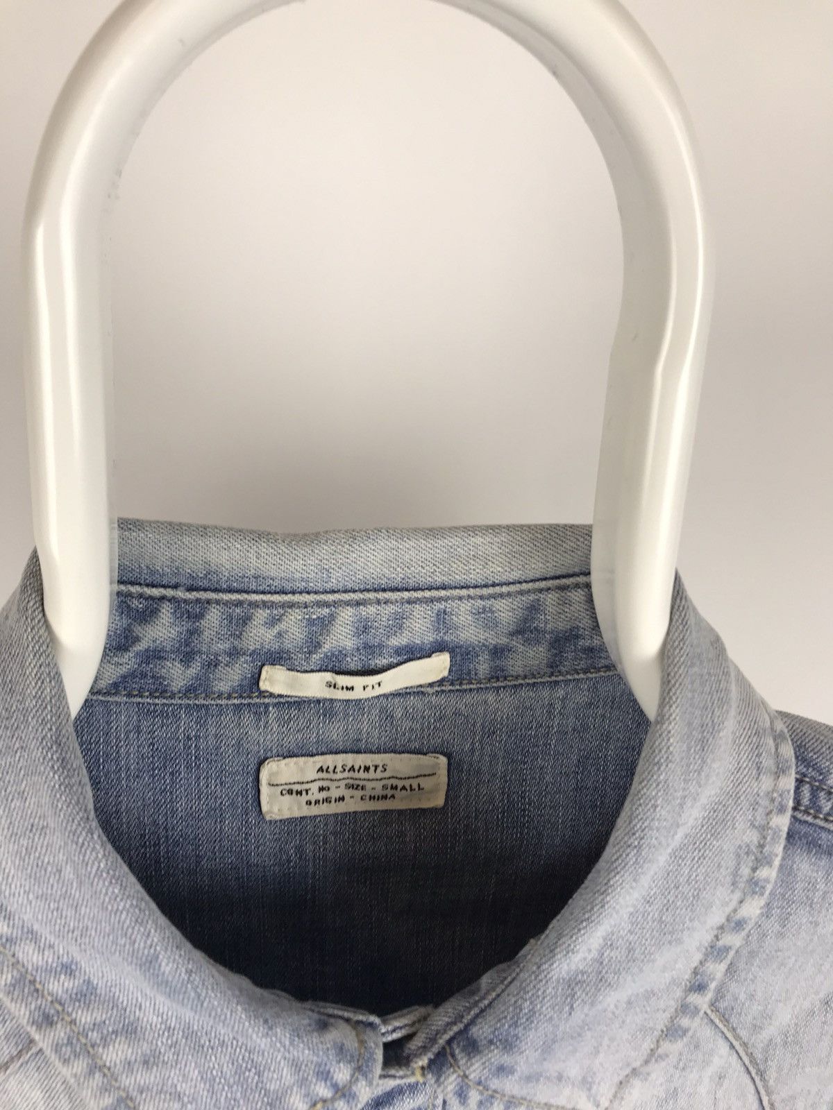 Allsaints All Saints Russ LS Shirt Long Sleeve Light Blue denim Size US S / EU 44-46 / 1 - 3 Thumbnail