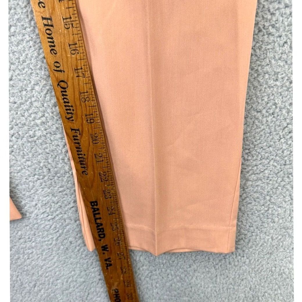 Vintage Alfred Dunner Pants Womens 10 Pink Peach Keen Stretch Straight Leg Pull Ladies NEW Size 32" / US 10 / IT 46 - 6 Thumbnail