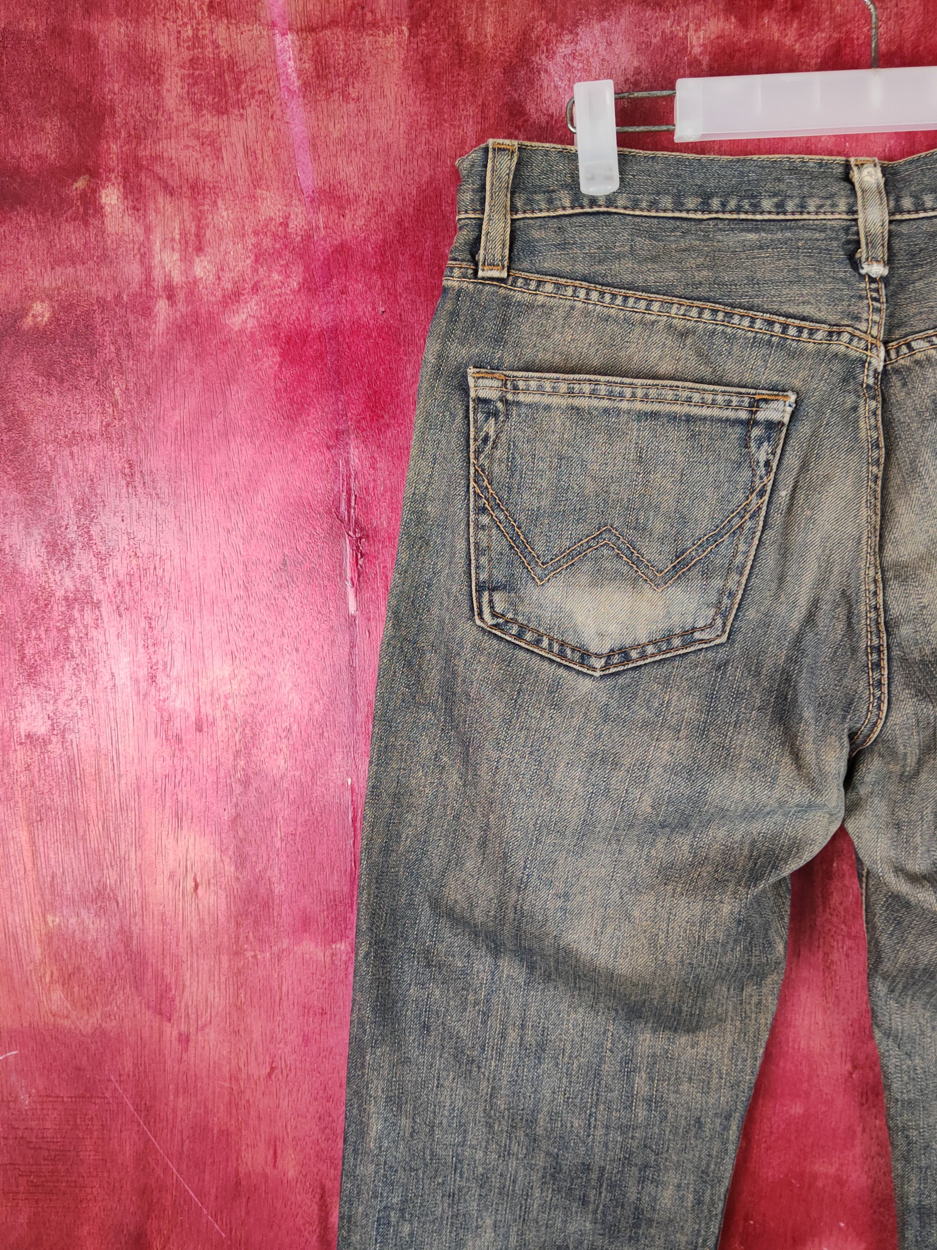Edwin Edwin Dark Blue Faded Distressed Ripped Jeans #S2239 Size US 31 - 10 Thumbnail