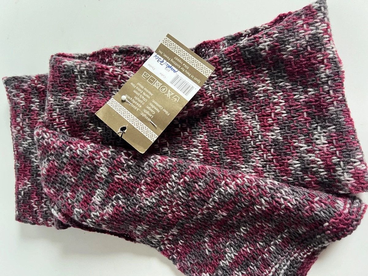 Other Marino Wool Scarf, Beautiful Handmade About 80 " x 6 " Size ONE SIZE - 3 Thumbnail
