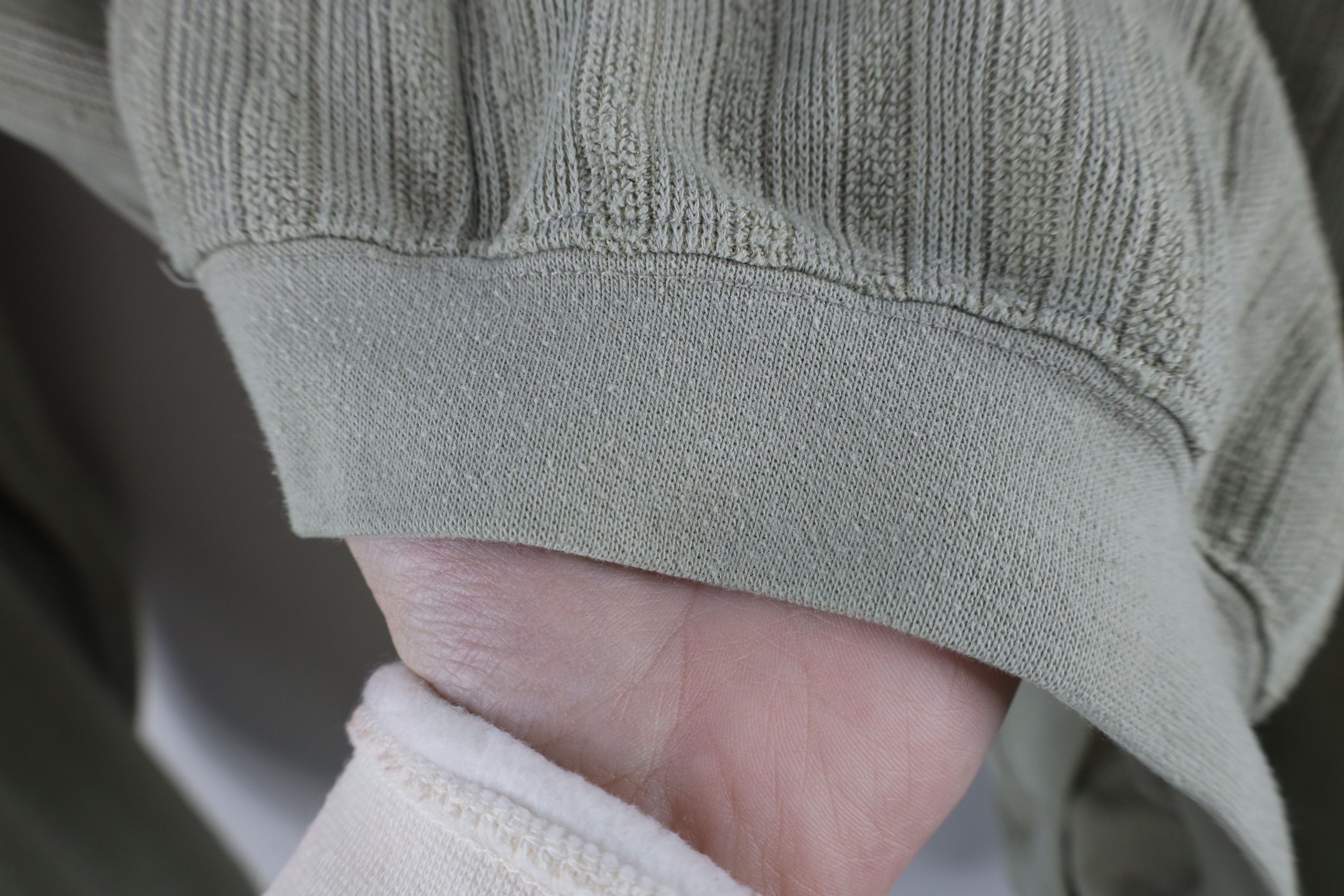 Vintage Vintage 90s Streetwear Ribbed Knit Long Sleeve Pullover Polo Size US L / EU 52-54 / 3 - 8 Thumbnail