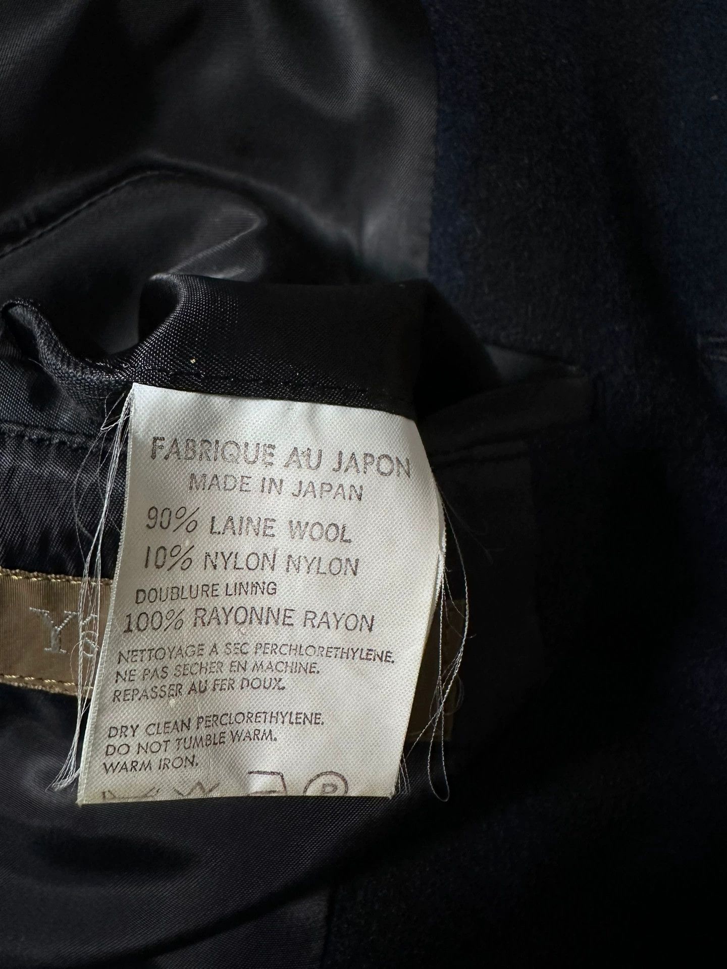 Yohji Yamamoto Yohji Yamamoto Y‘s Relaxed Wool Stripe Blazer Navy-Black Size US S / EU 44-46 / 1 - 4 Thumbnail