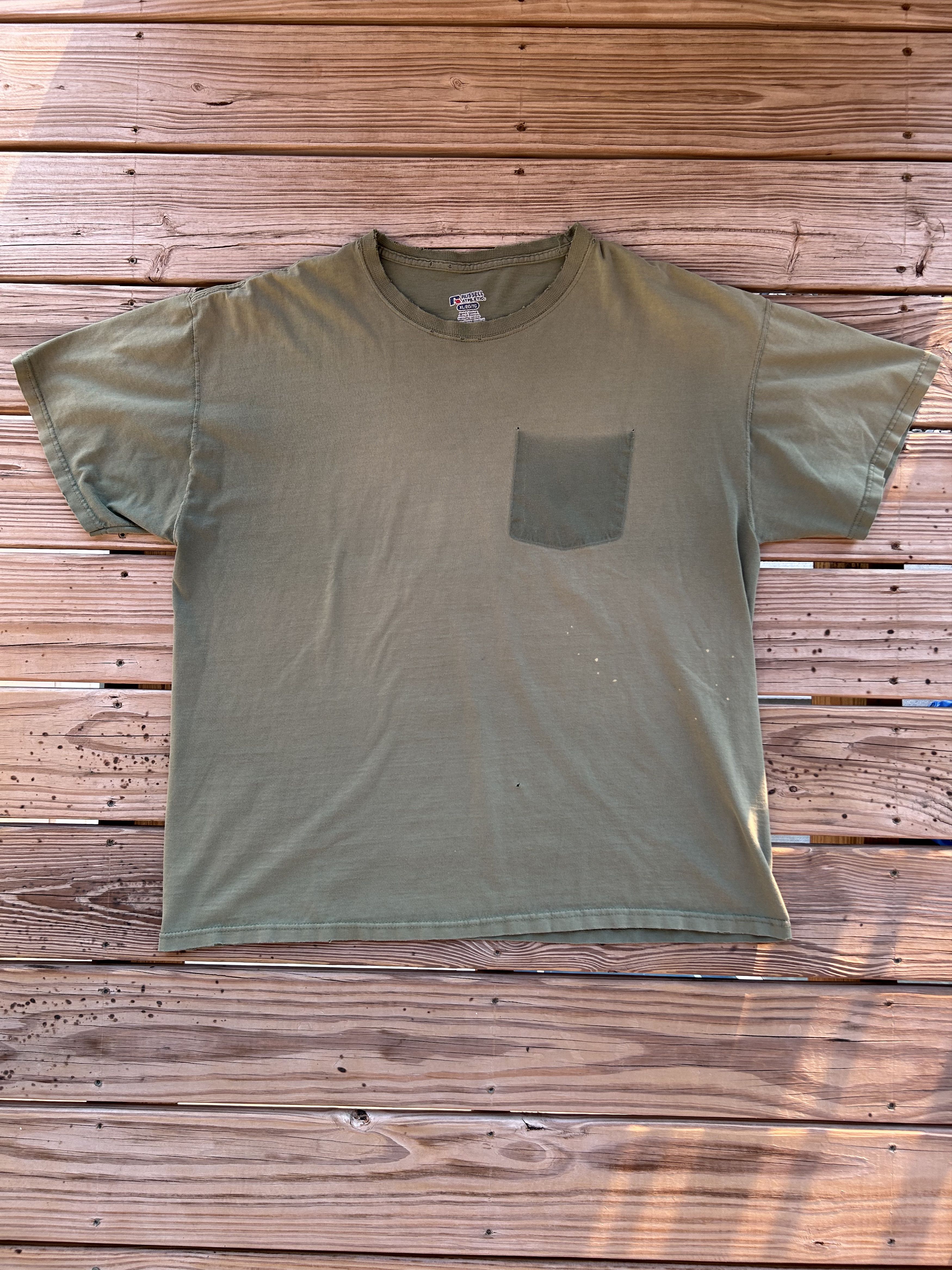 Vintage Vintage Russell Ghost Pocket Tee Size US XL / EU 56 / 4 - 1 Thumbnail