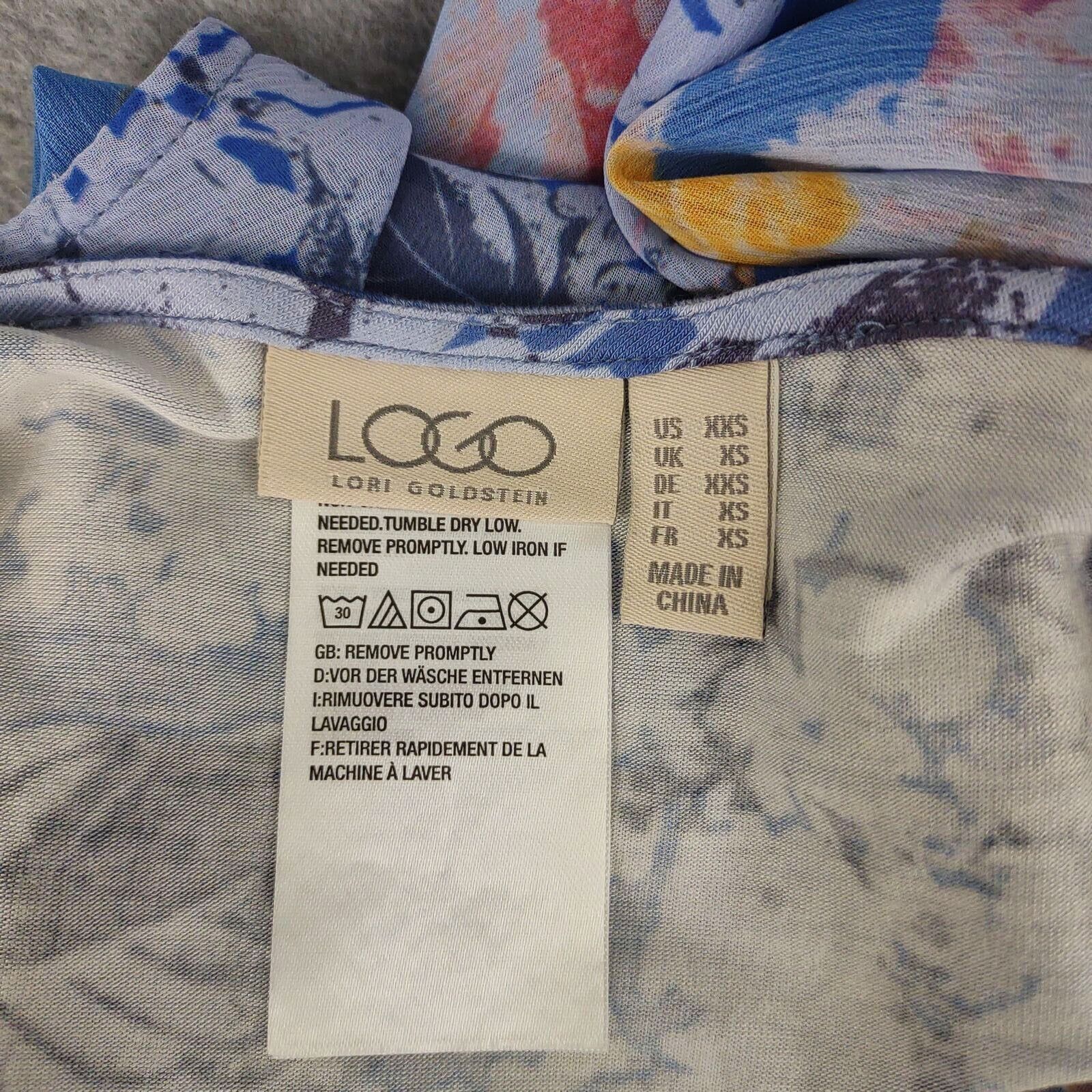 Other Lori Goldstein LOGO Sheer Floral Cardigan Vest with Pockets Size XXS / US 00 / IT 34 - 3 Thumbnail