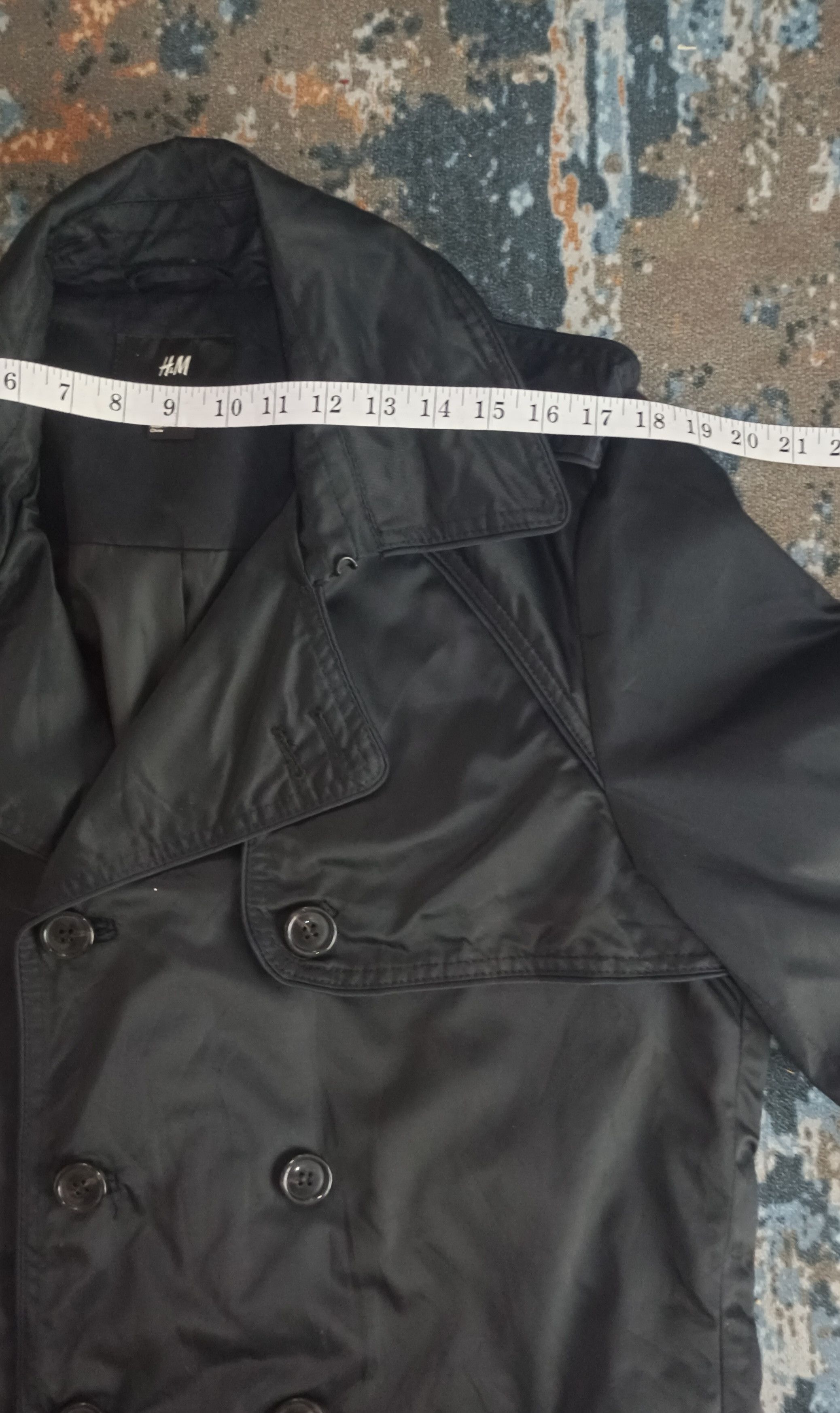 H&M × Japanese Brand H&M Double Breasted Black Trench Coat Size US M / EU 48-50 / 2 - 15 Thumbnail