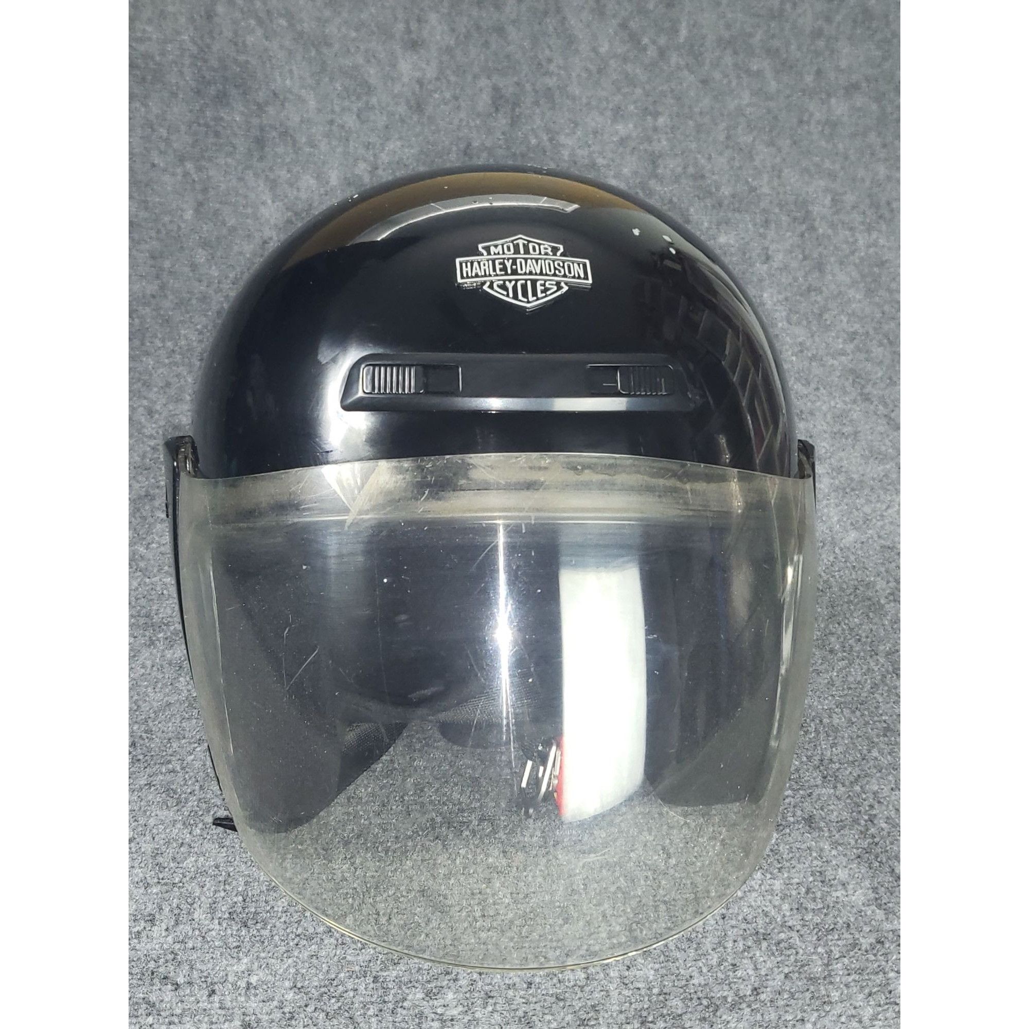 Harley Davidson Harley Davidson Motorcycle Helmet JET DOT Black Gloss Full F Size ONE SIZE - 1 Thumbnail