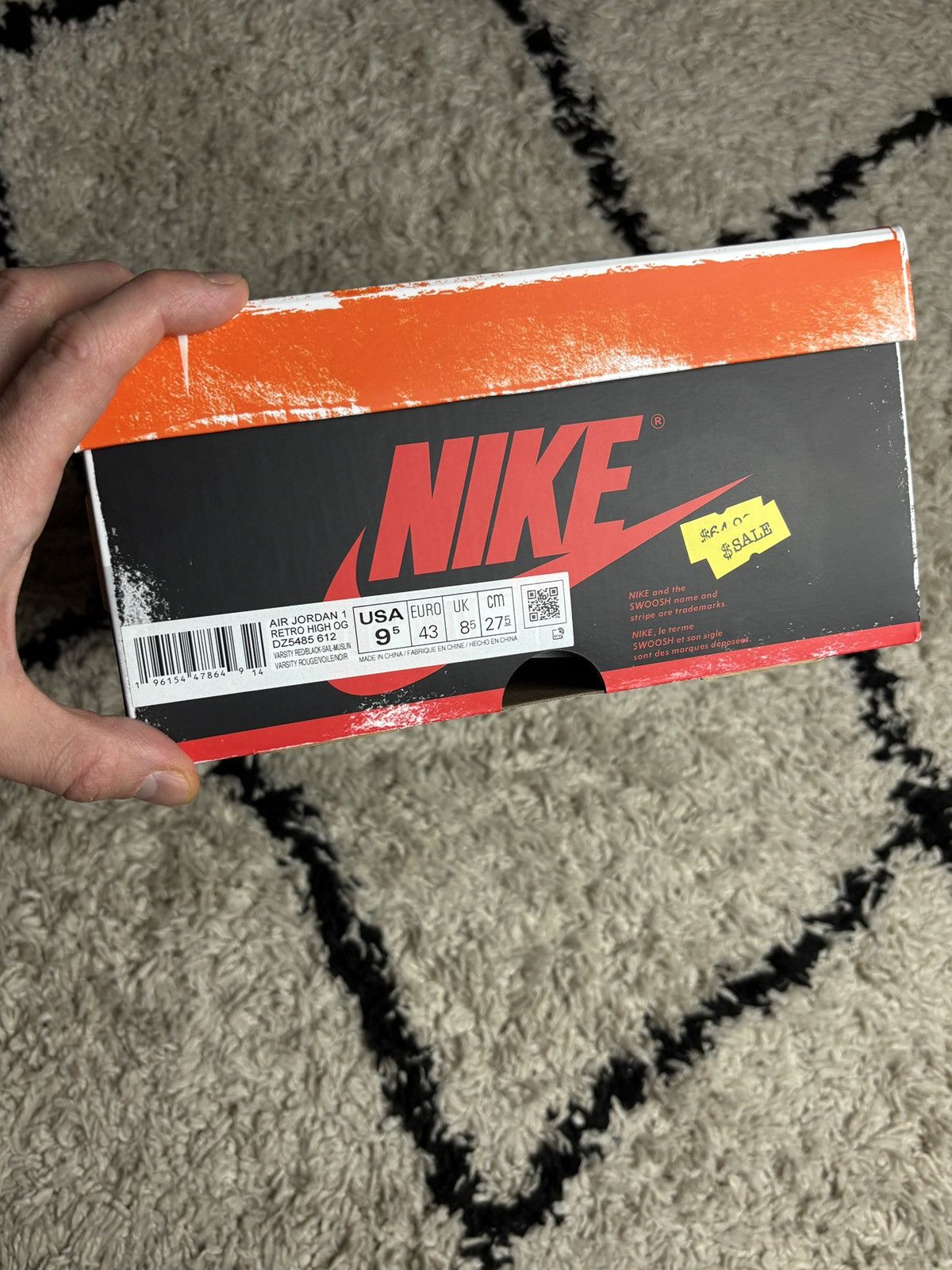 Jordan Brand Nike Air Jordan 1 Lost & Found Chicago Retro High Bulls Size US 9.5 / EU 42-43 - 17 Thumbnail