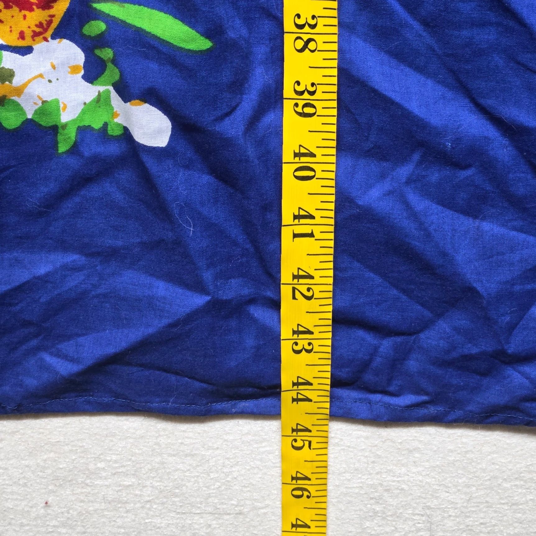 Vintage Metropolitan Women's Dress Sundress Casual 1X Blue Floral Midi Sleeveless Scoop Neck Summer Vintage No 0 Size XL / US 12-14 / IT 48-50 - 7 Thumbnail