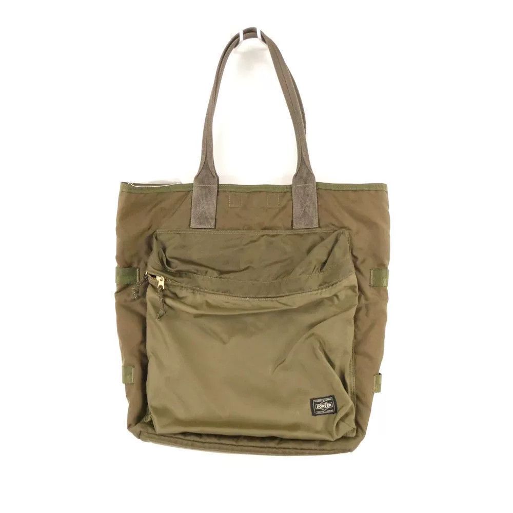 Porter PORTER Vertical Tote Bag Olive Green Size ONE SIZE - 1 Thumbnail