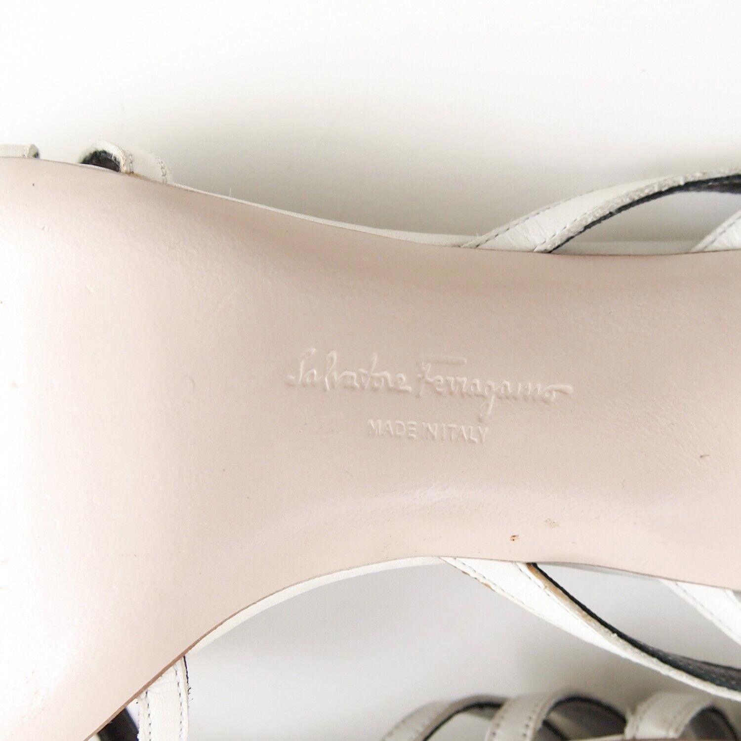 Salvatore Ferragamo Ferragamo Strappy Sandals Mid Heel Ankle Tie US 7.5C EU 37.5 Size US 7.5 / IT 37.5 - 8 Thumbnail