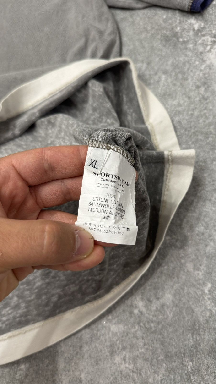 Stone Island Vintage Stone Island tee 90s Silver Size US XL / EU 56 / 4 - 7 Thumbnail
