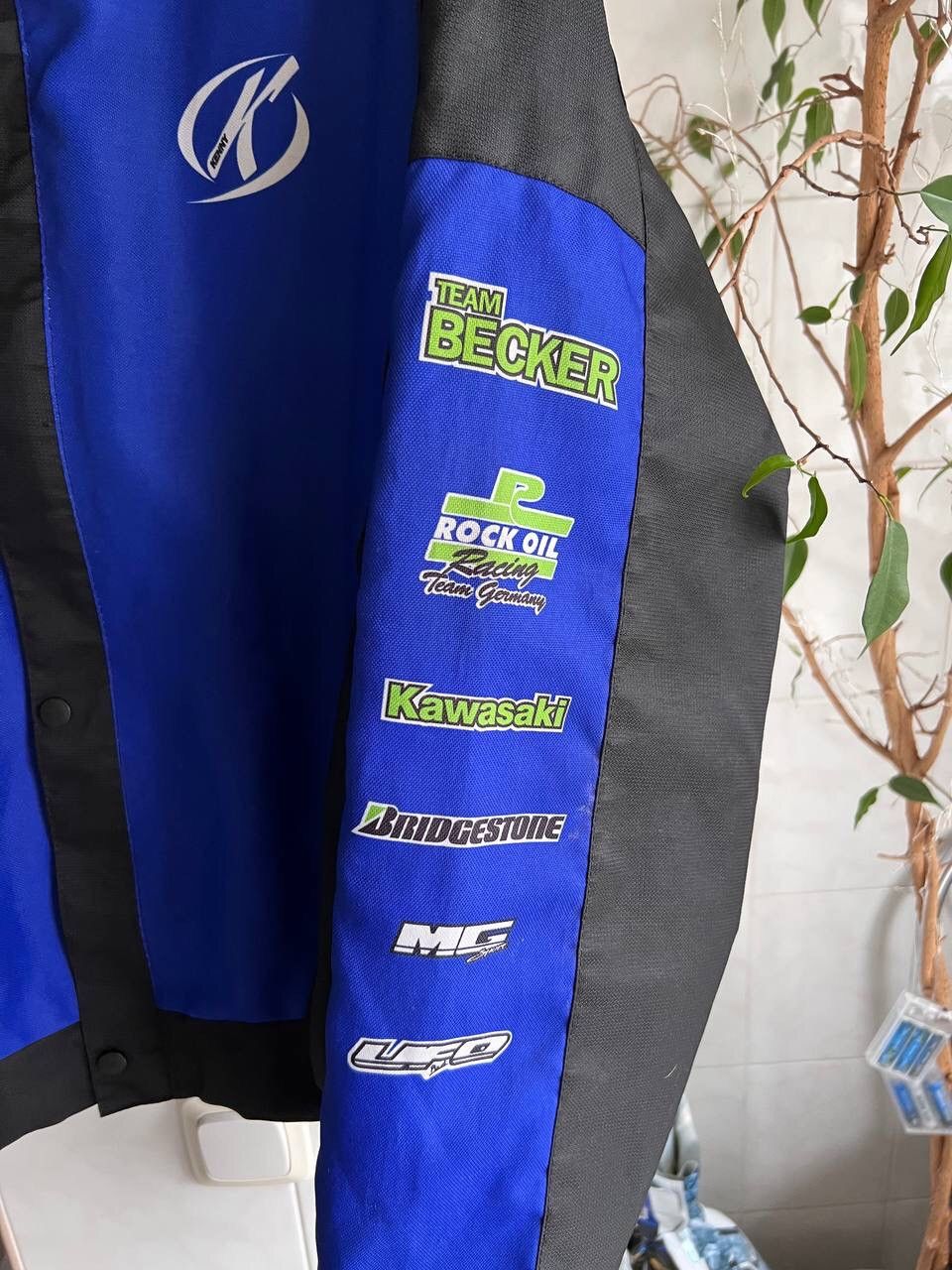 Vintage Vintage Y2K The Becker Racing Team Kawasaki jacket MOTO 00's Size US L / EU 52-54 / 3 - 3 Thumbnail