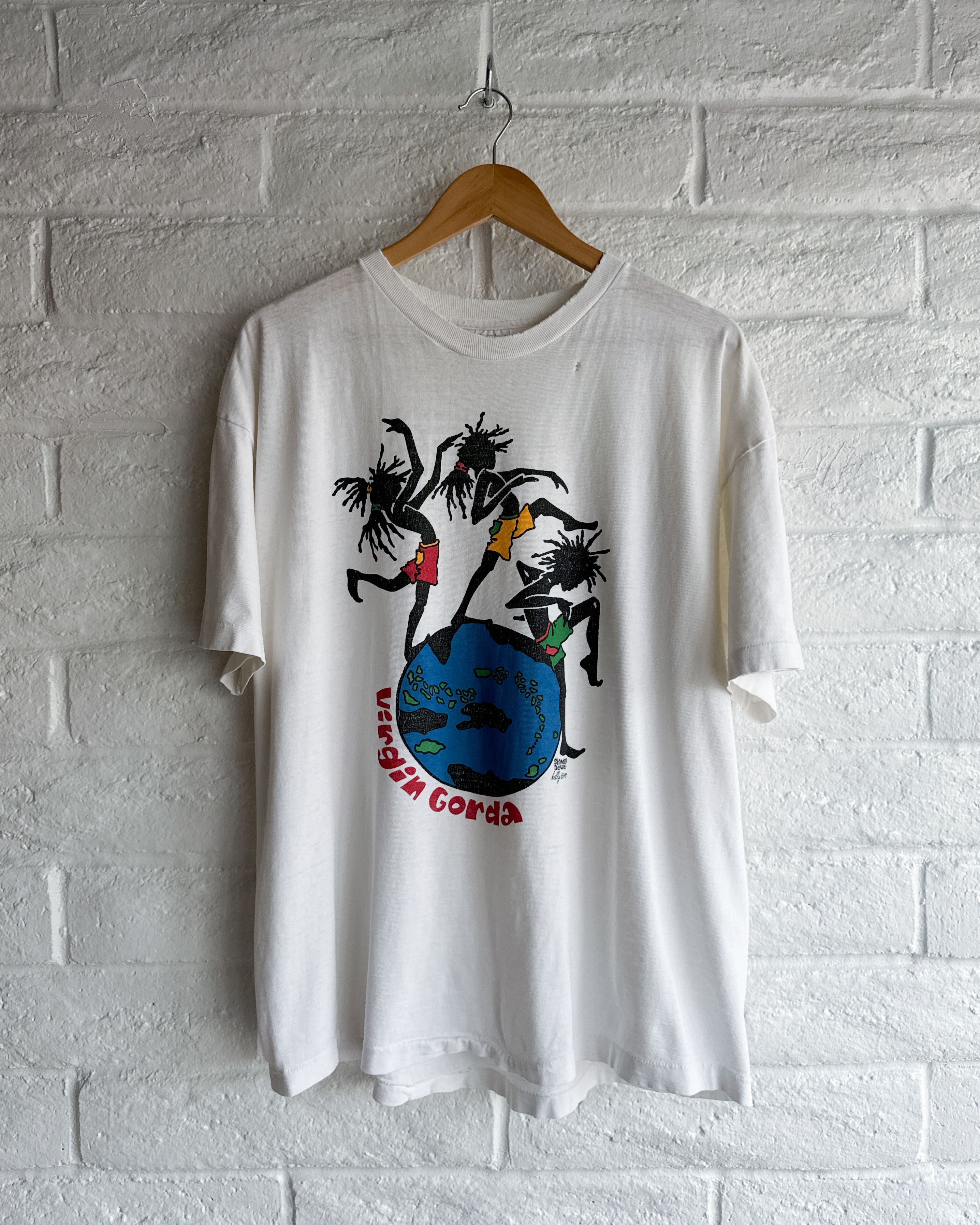 Vintage Vintage 90s Virgin Gorda Islands T Shirt XL Single Stitch Size US XL / EU 56 / 4 - 1 Thumbnail
