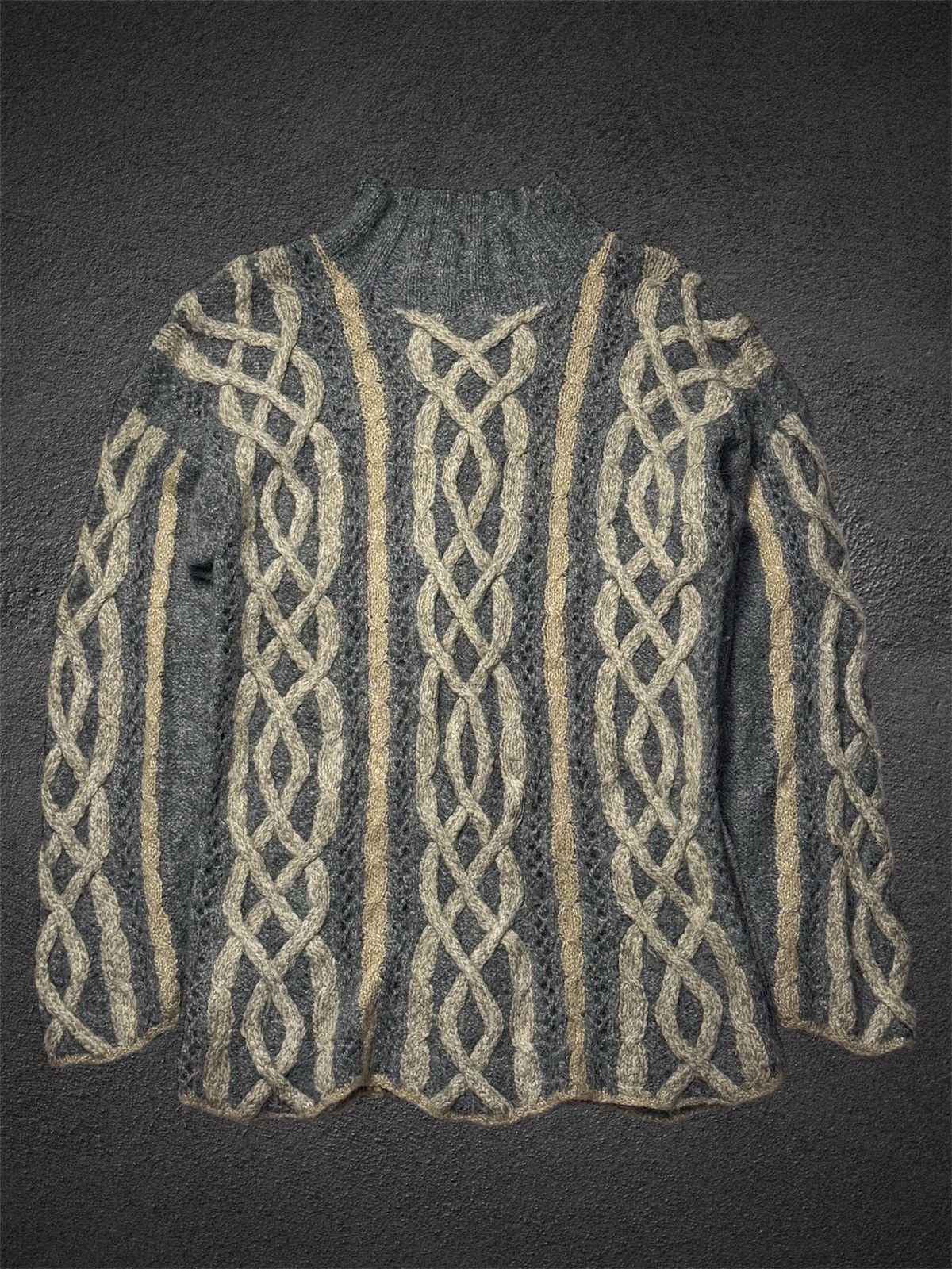 Japanese Brand Japanese Cable Knit Woll Archived Styled Size US M / EU 48-50 / 2 - 1 Thumbnail