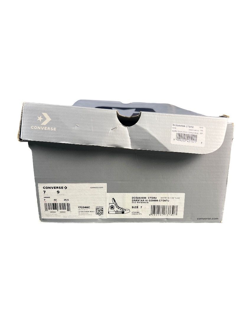 Rick Owens Rick Owens DRKSHDW x Converse Darkstar High Top US Size 7 Size US 7 / EU 40 - 11 Thumbnail