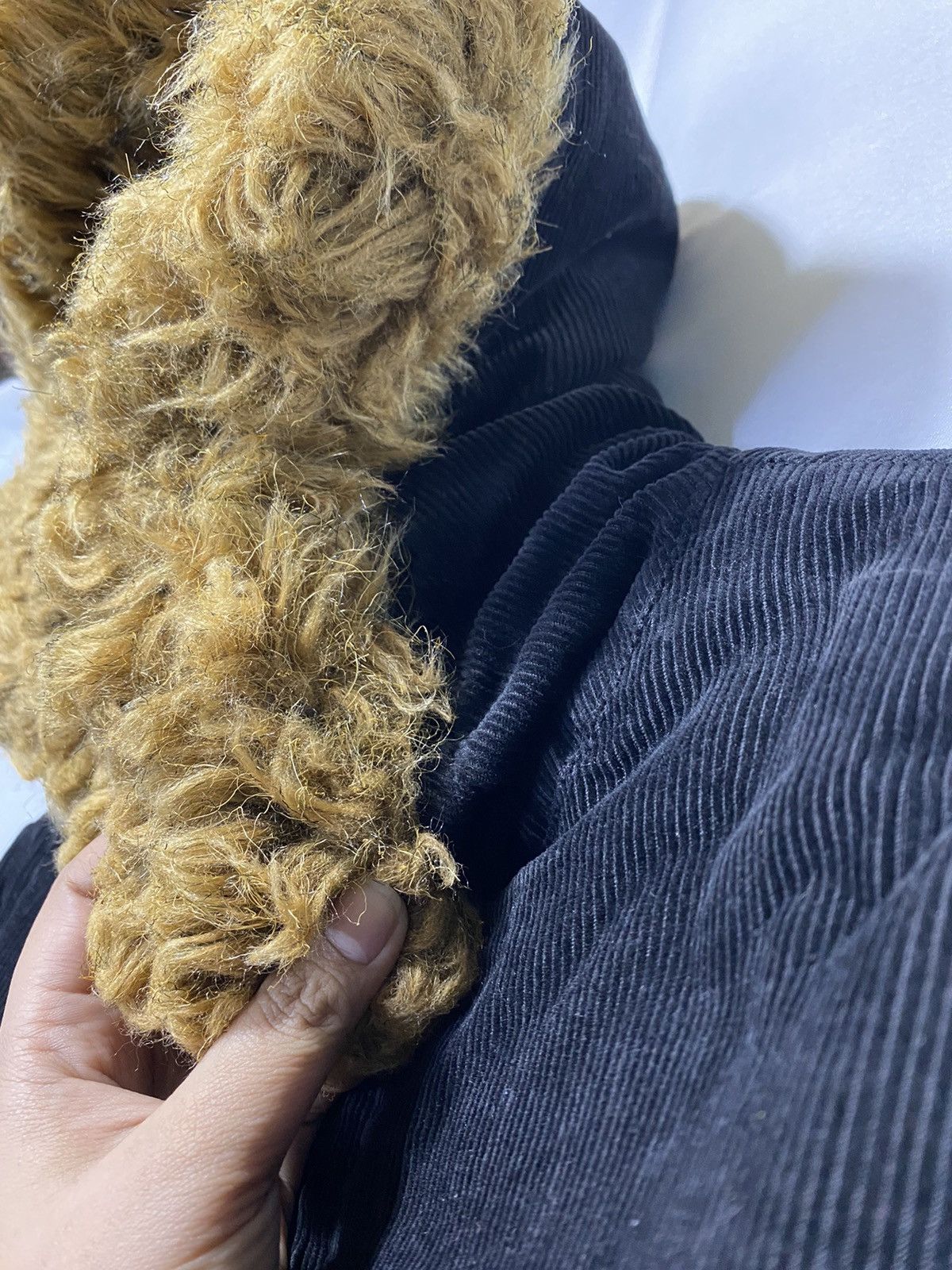 If Six Was Nine × Japanese Brand × Le Grande Bleu (L.G.B.) Blue Moon Blue Corduroy fur hoodie Size US M / EU 48-50 / 2 - 5 Thumbnail